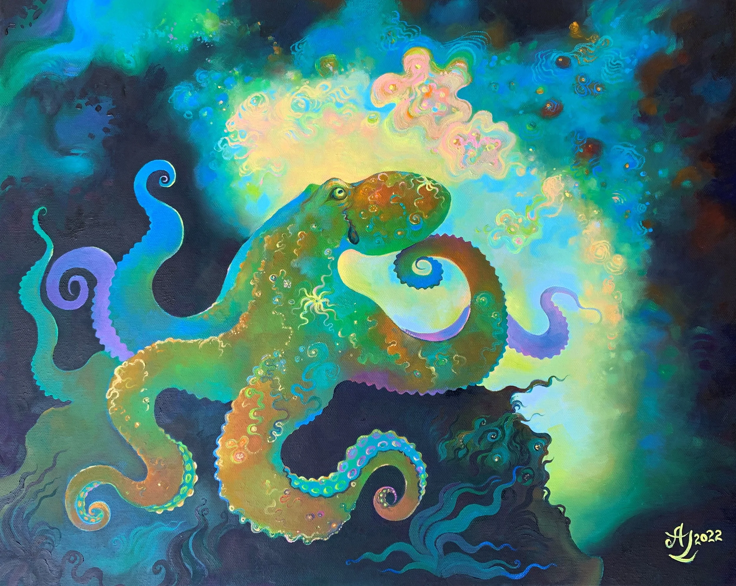 Octopus, 20 x 16 in
