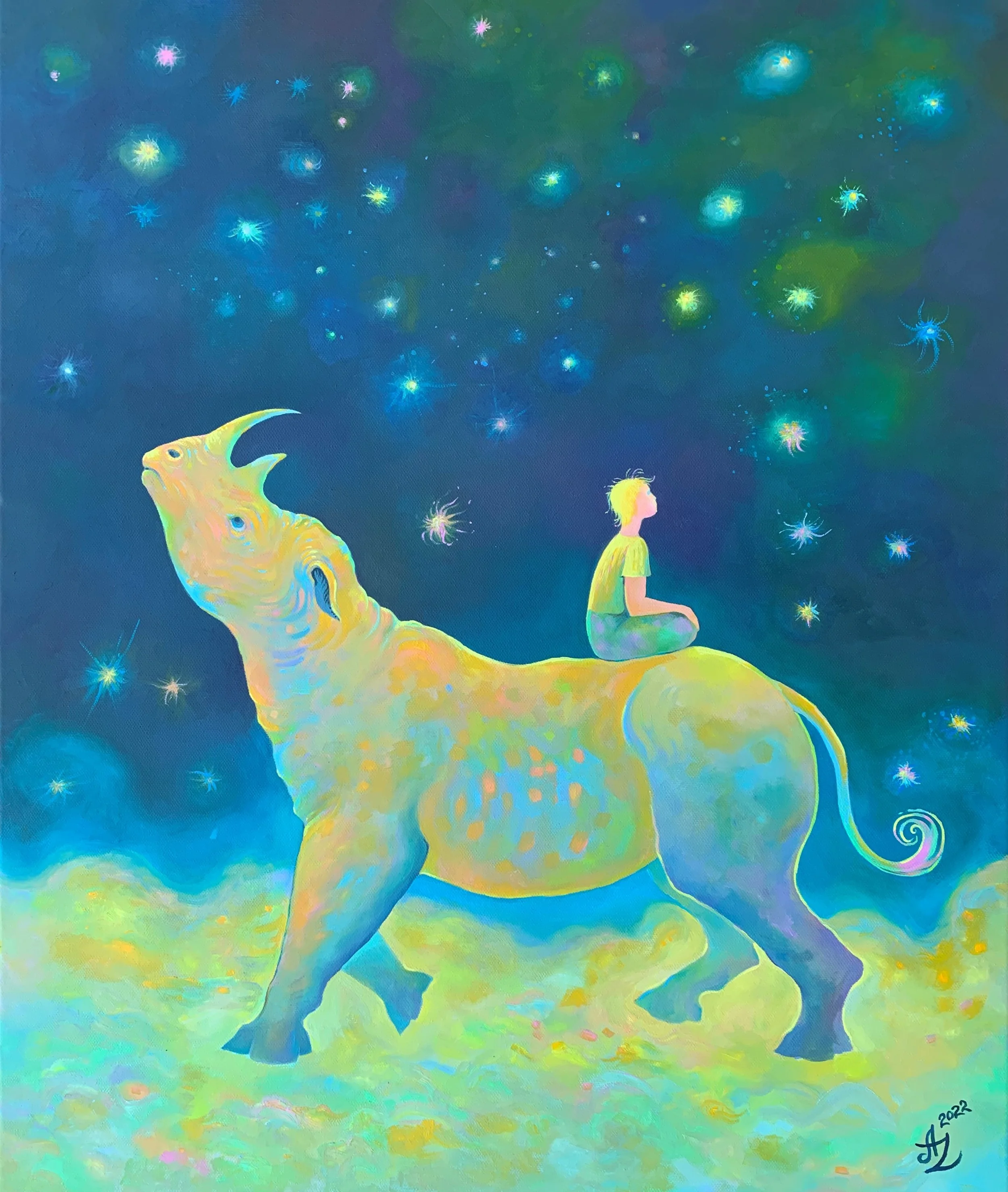 Rhino Friend 
20 x 24