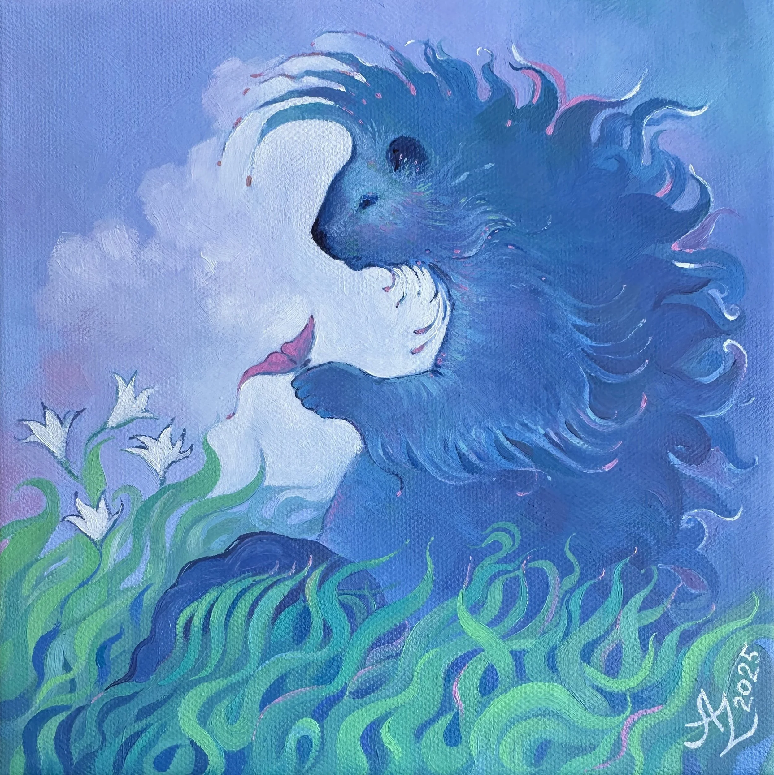 Porcupine's Quiet Path 
8 x 8 in