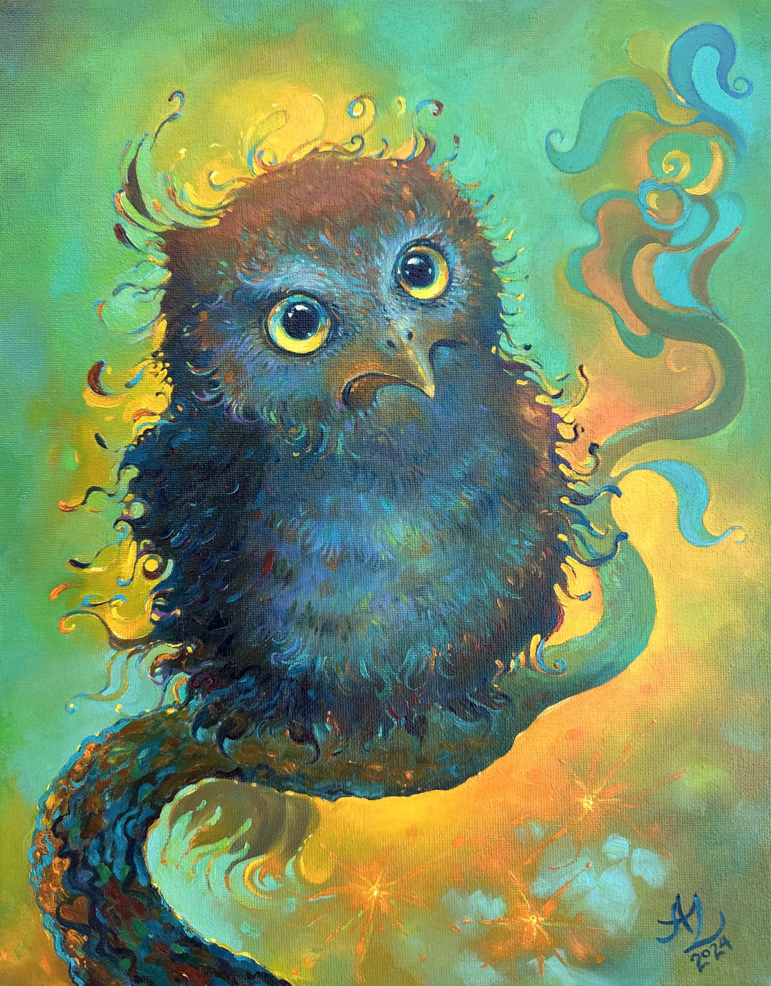 Owl's Gaze, 11 x 14 