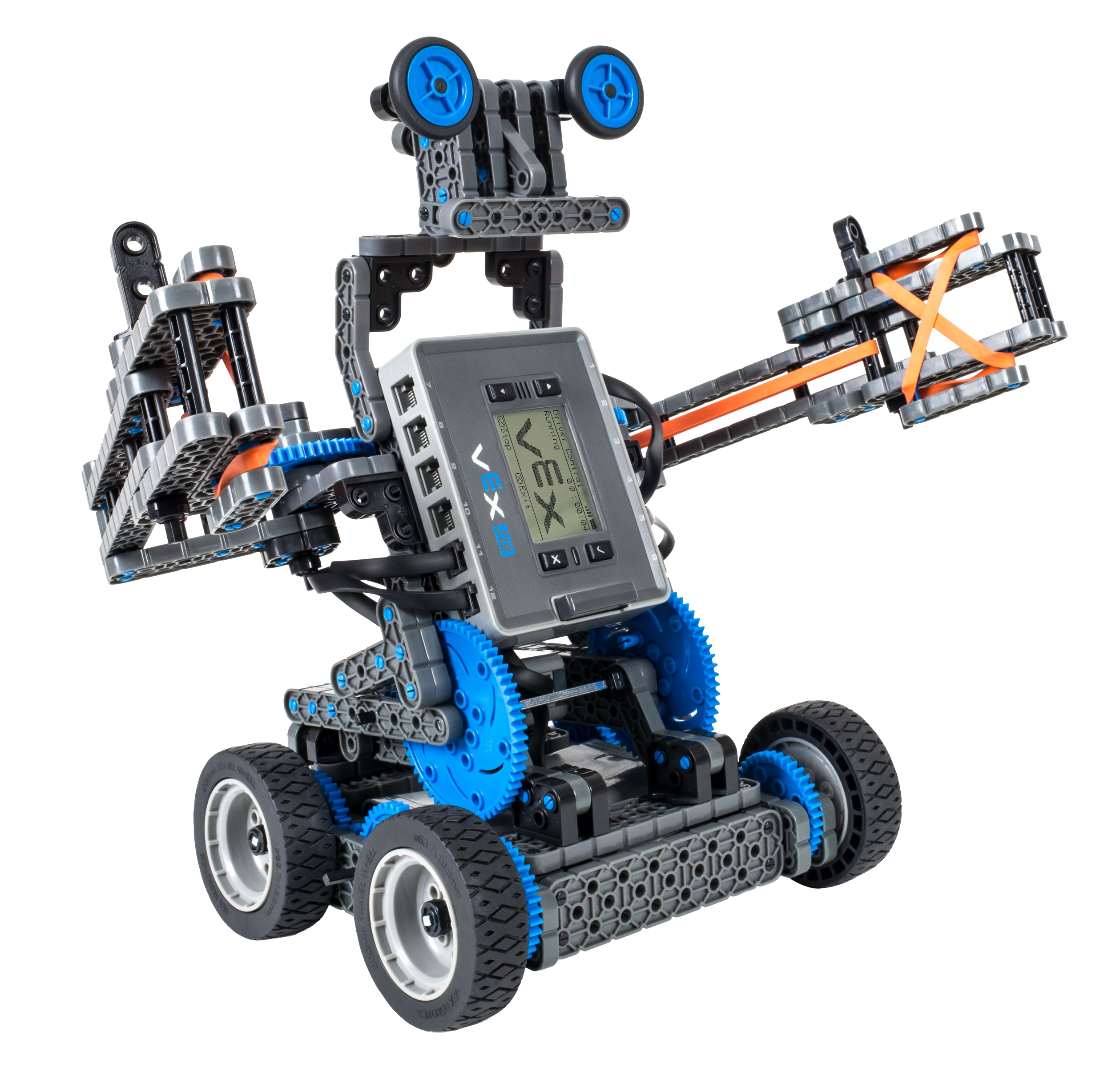 Intro to LEGO Mindstorms robot with gears, motors, sensors at krubots