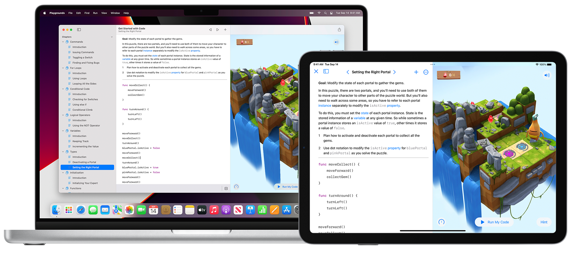 Apple Swift Playgrounds application