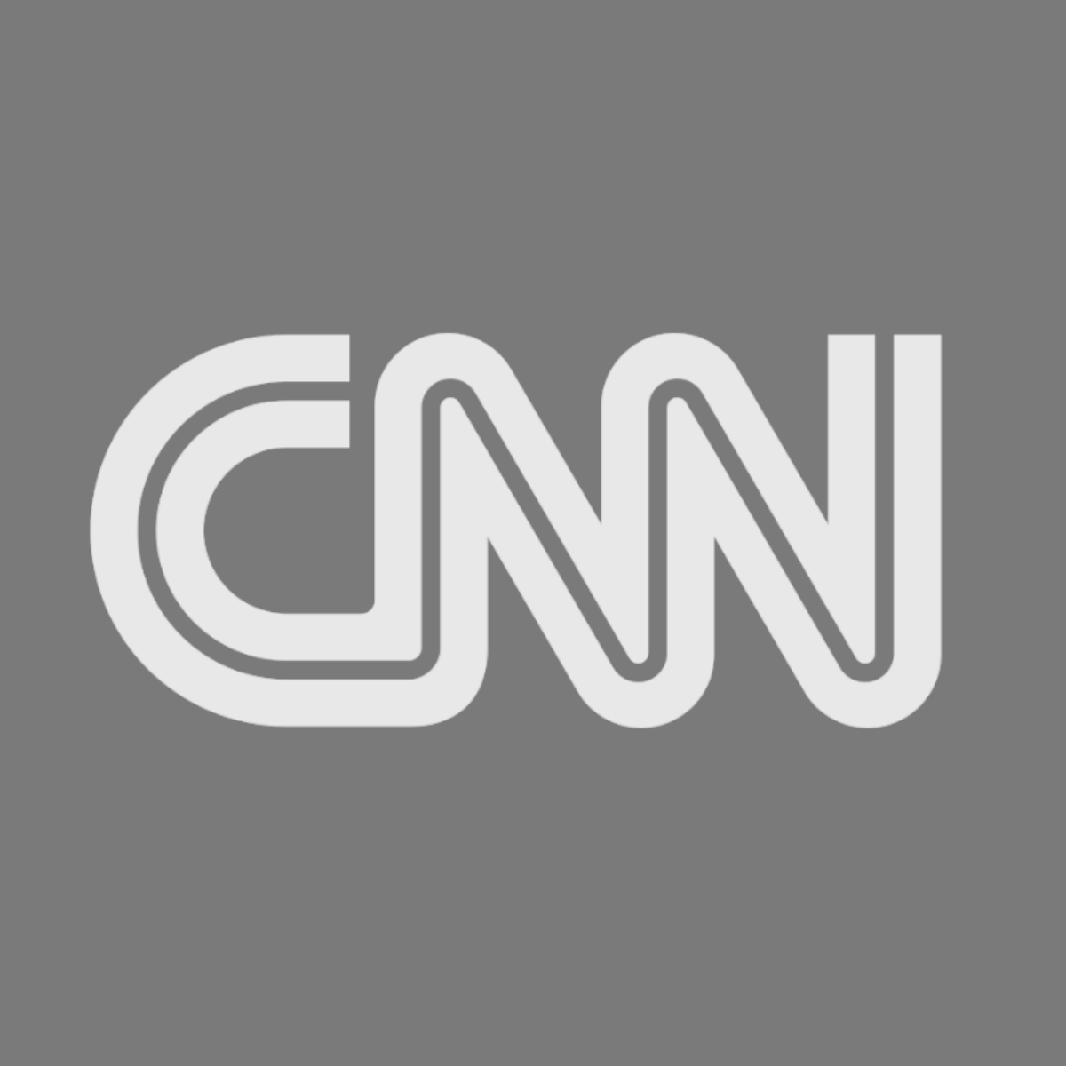 Gray background with white CNN logo in the center.