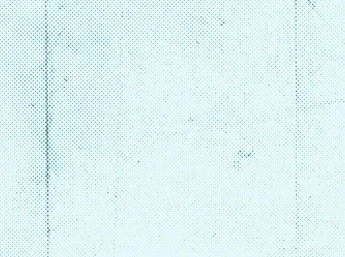 Close-up image of a dotted light blue and white patterned surface, possibly a fabric or wallpaper.