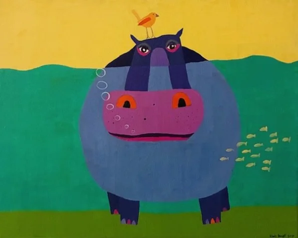 Bird on Hippo
