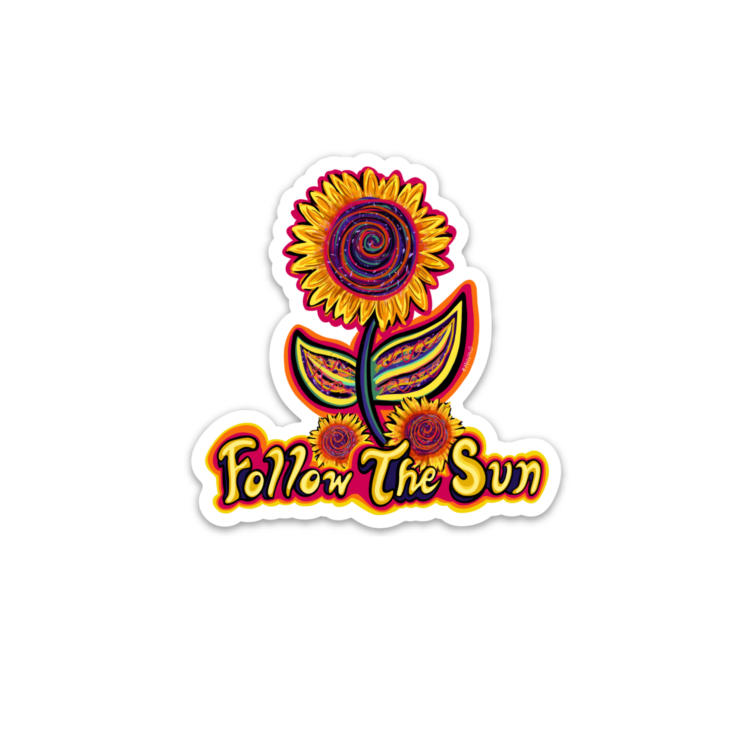 Follow The Sun Sticker