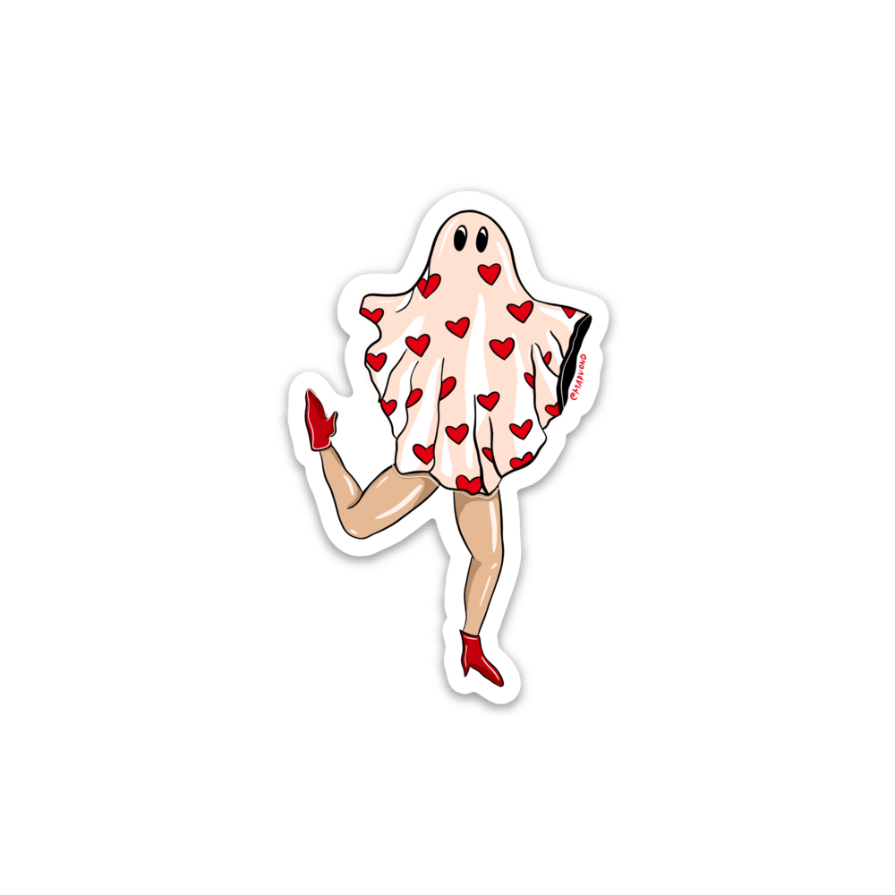 Ghost Heart Sticker