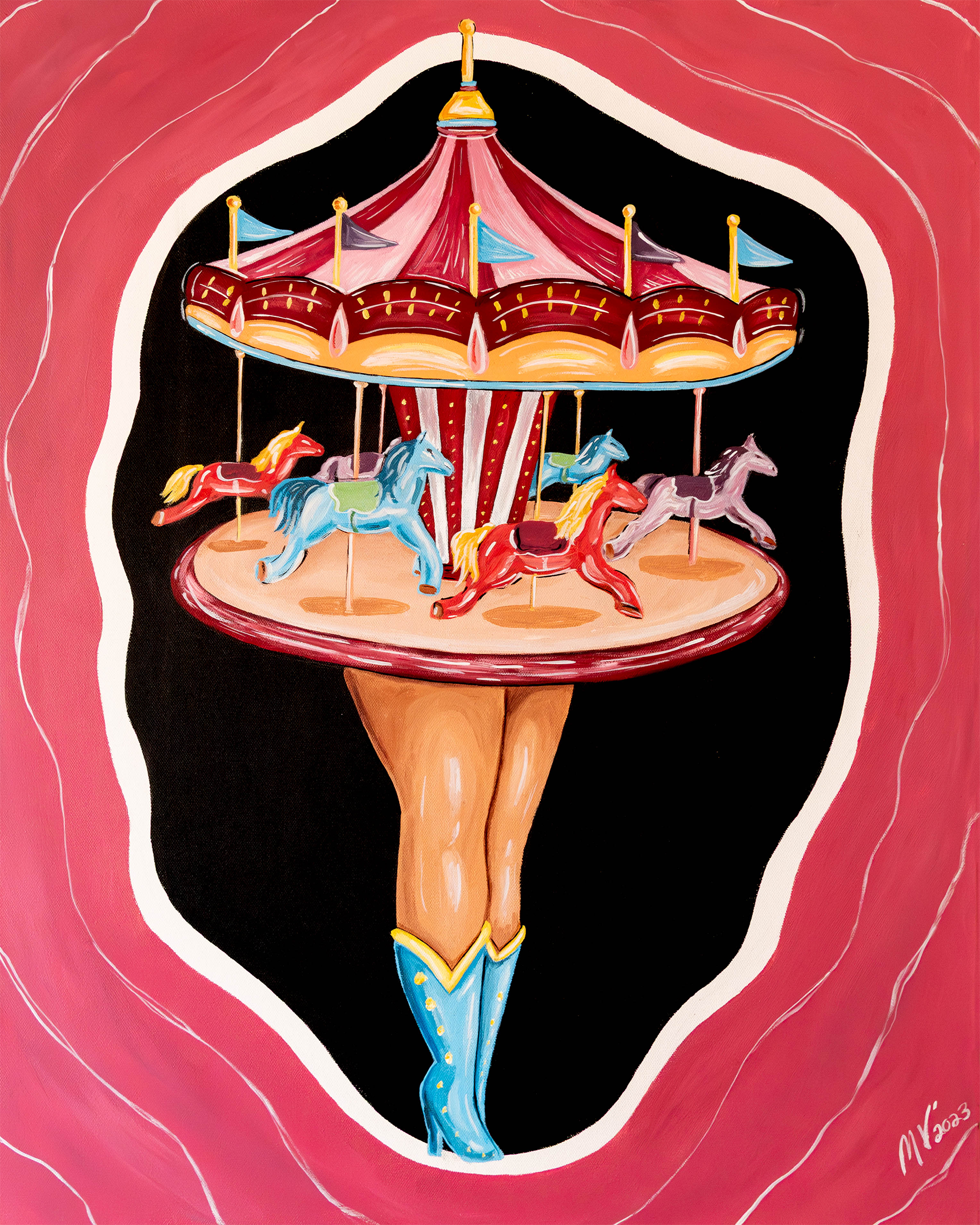 Print - Carousel Pin-up
