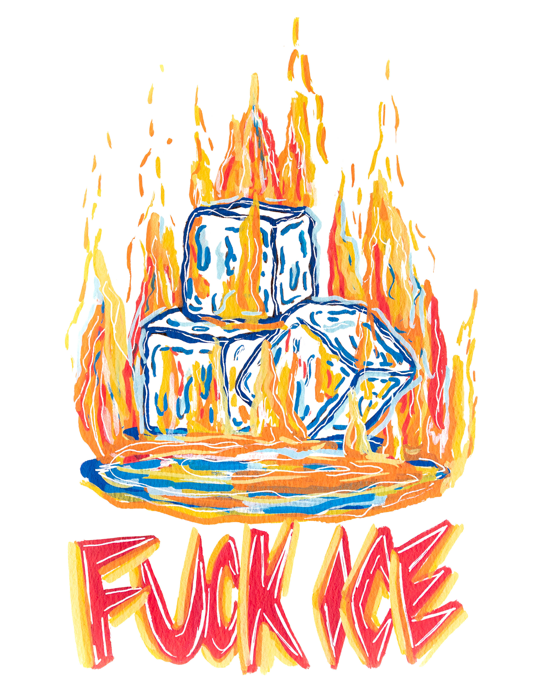 PRE-ORDER Fuck Ice Sticker