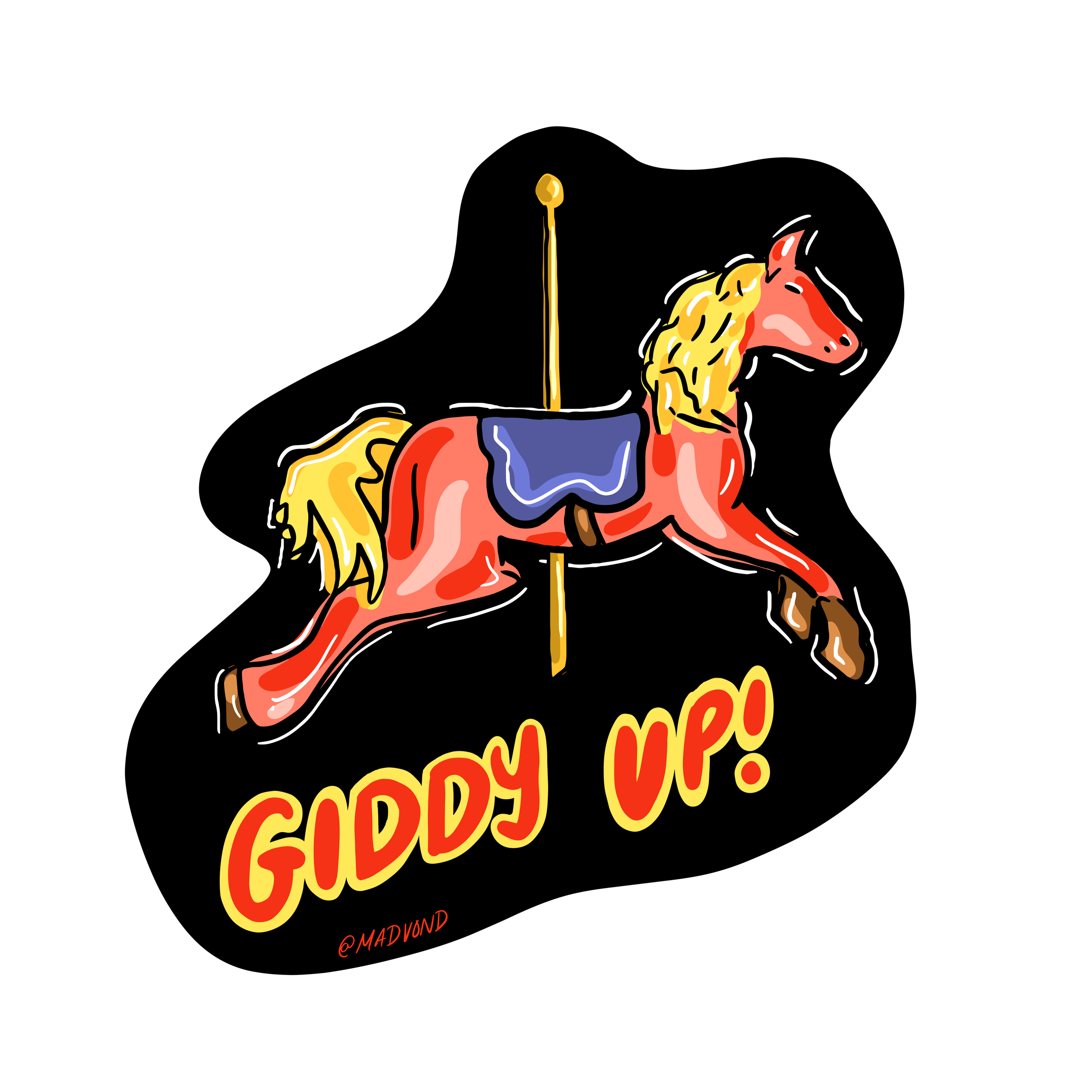 Giddy Up Sticker