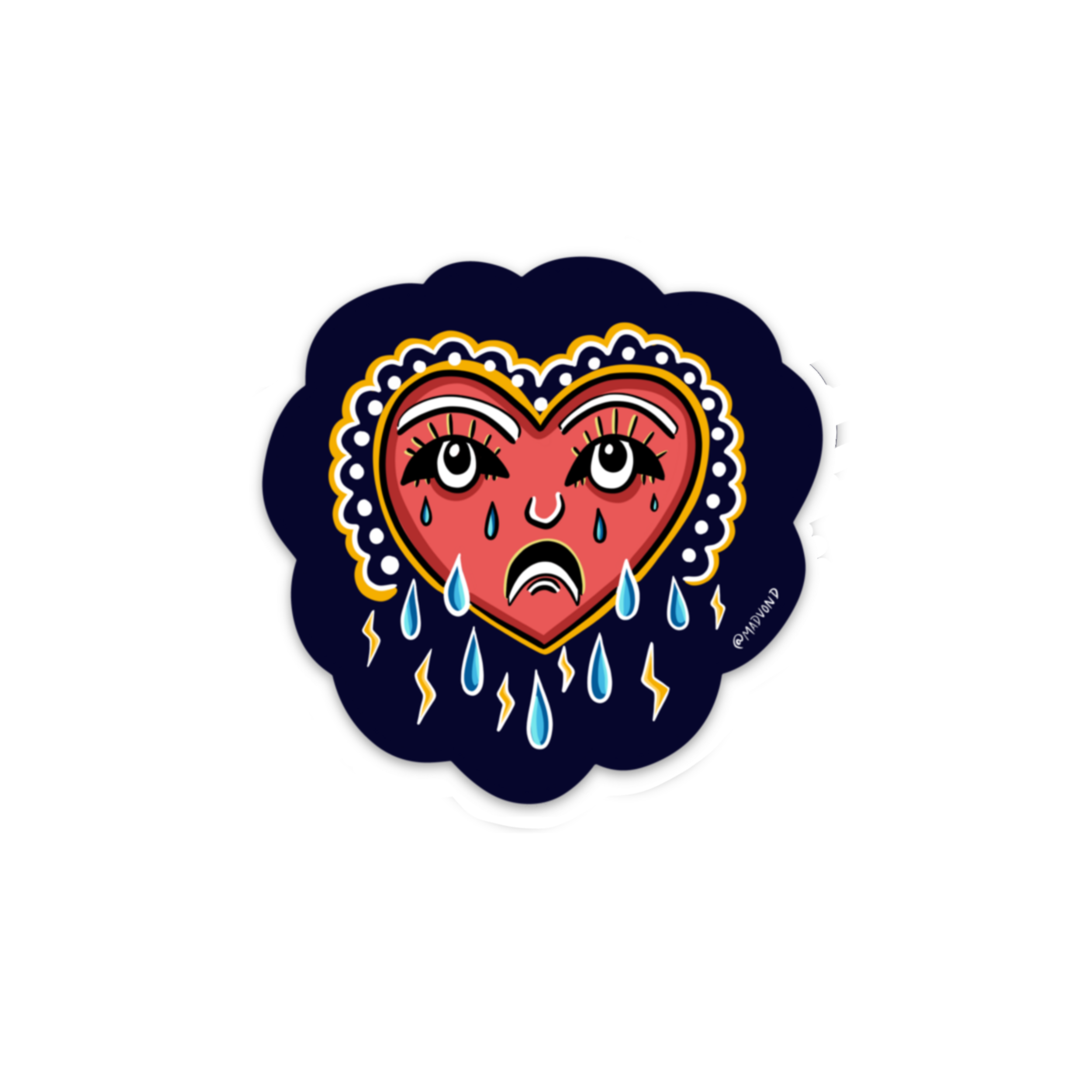 Weeping Heart Sticker