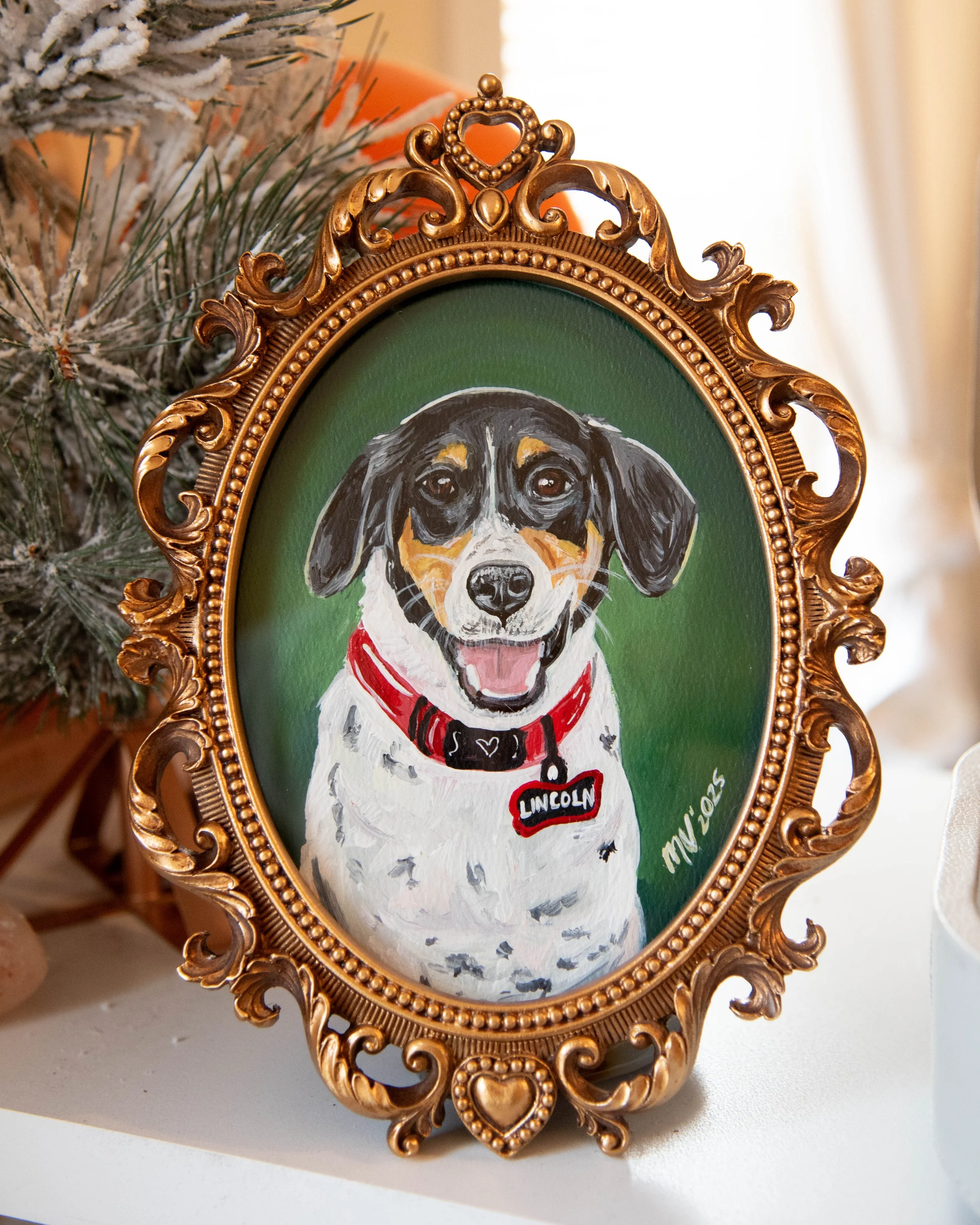 Baroque Frame Pet Portrait