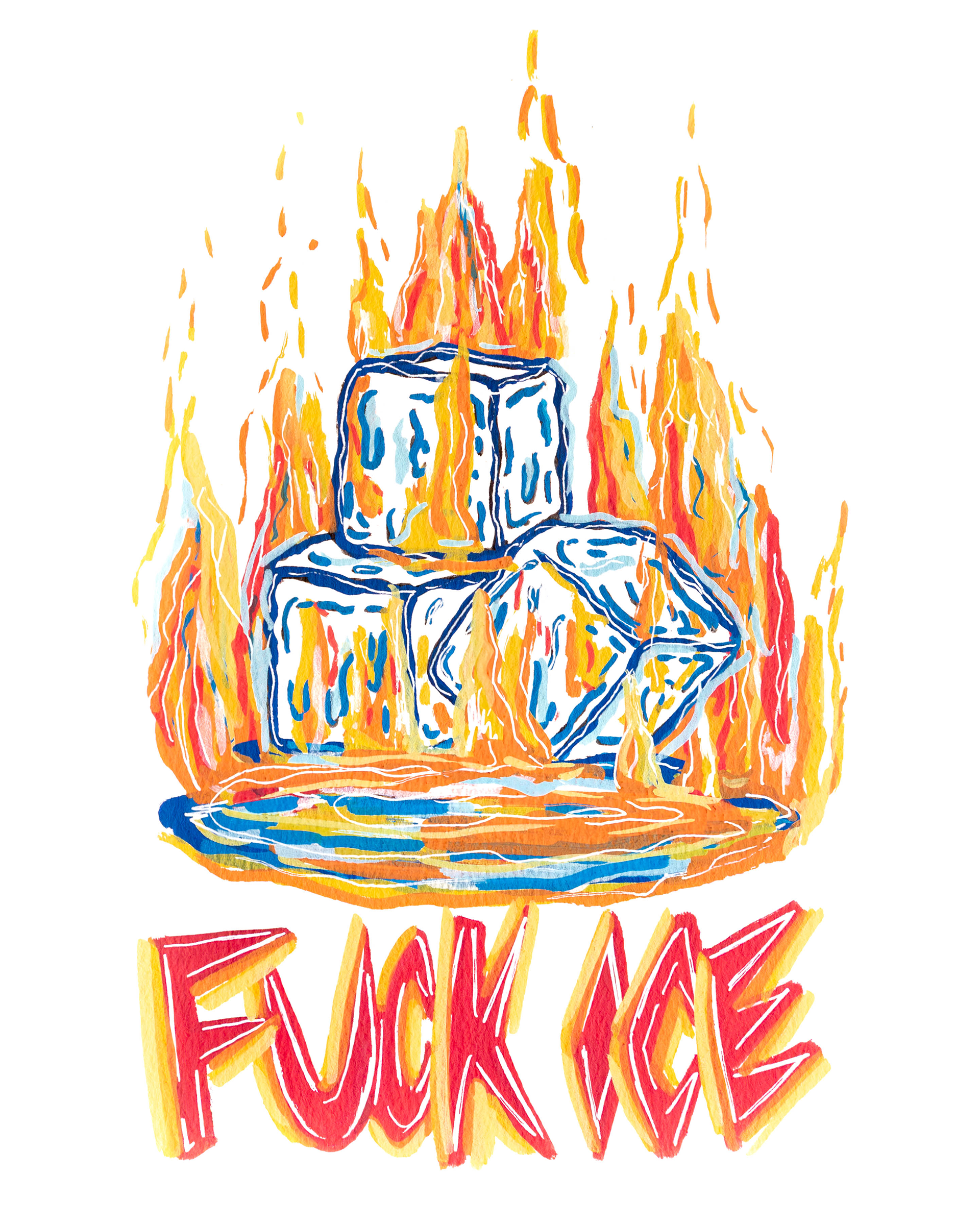PRE-ORDER - Fuck Ice Print