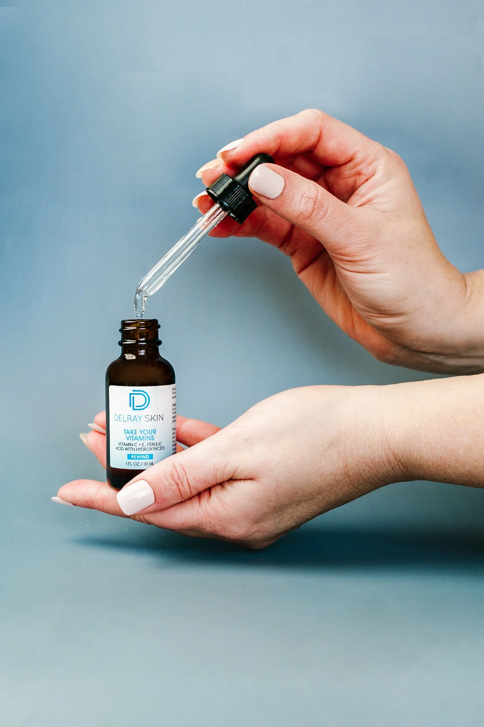 luxury skincare serum product photography for beauty brand ecommerce and marketing by Olivia Gird Studio