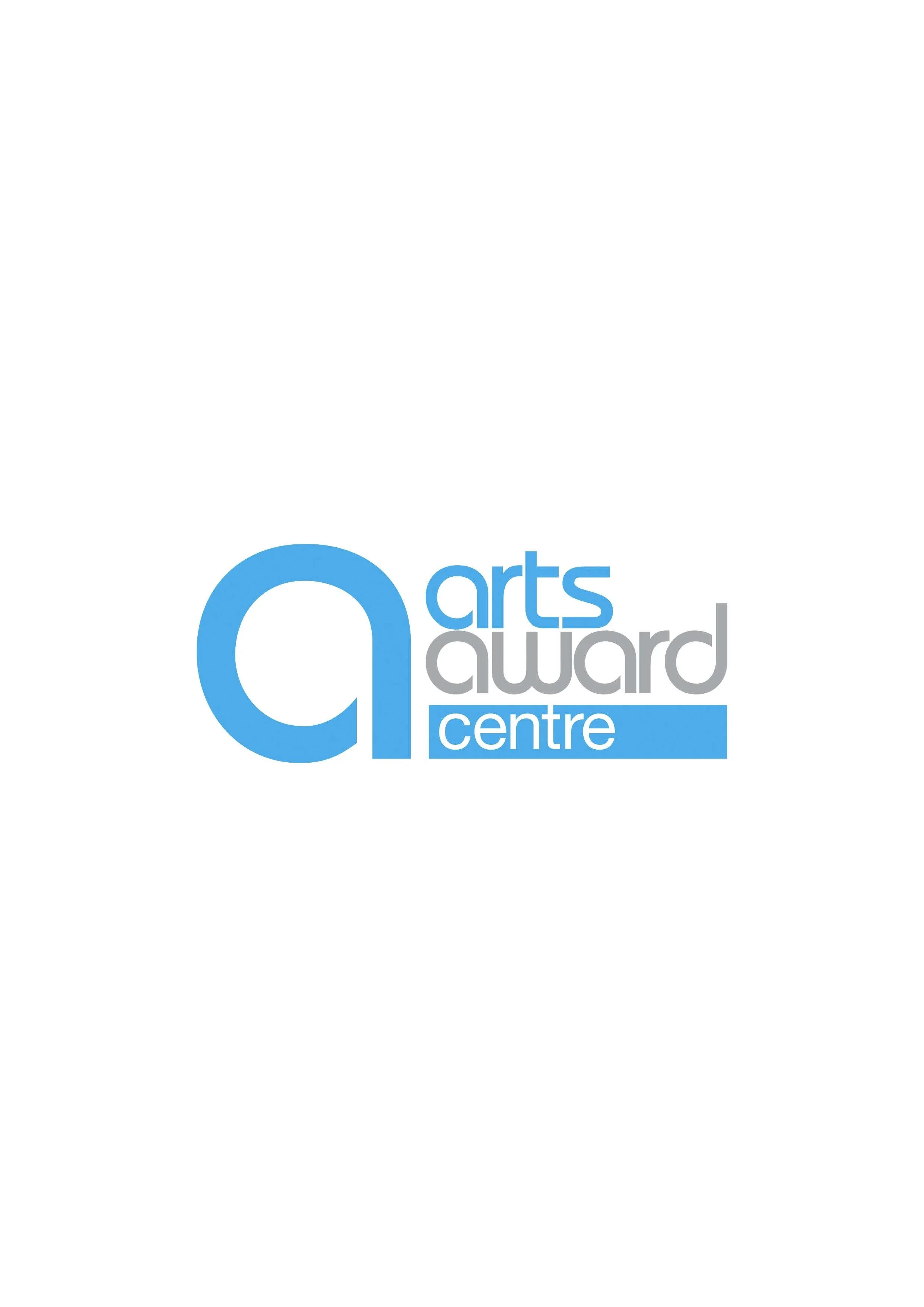 Logo for the 9 Arts Award Centre featuring a large blue number 9 and the words arts award centre in blue and gray.