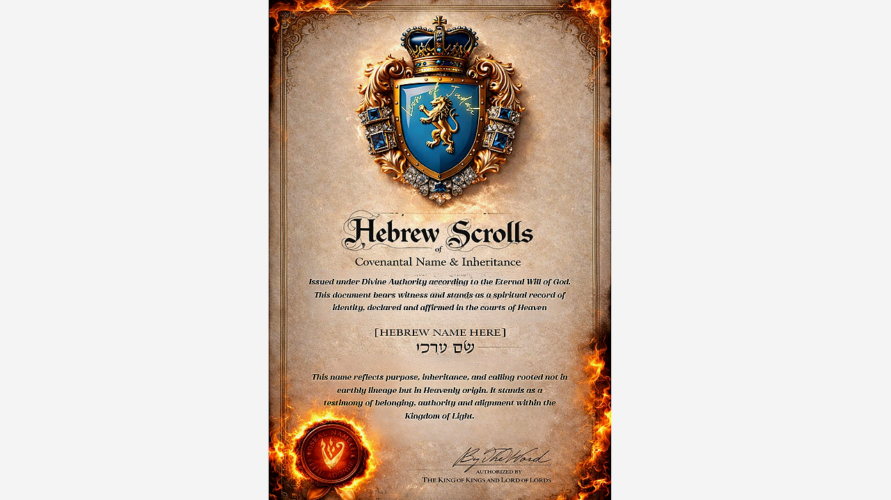 Hebrew Name Scrolls