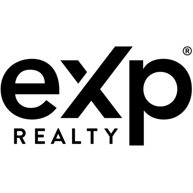 Logo of eXp Realty in black and white with the word 'REALT Y' beneath 'eXp'.