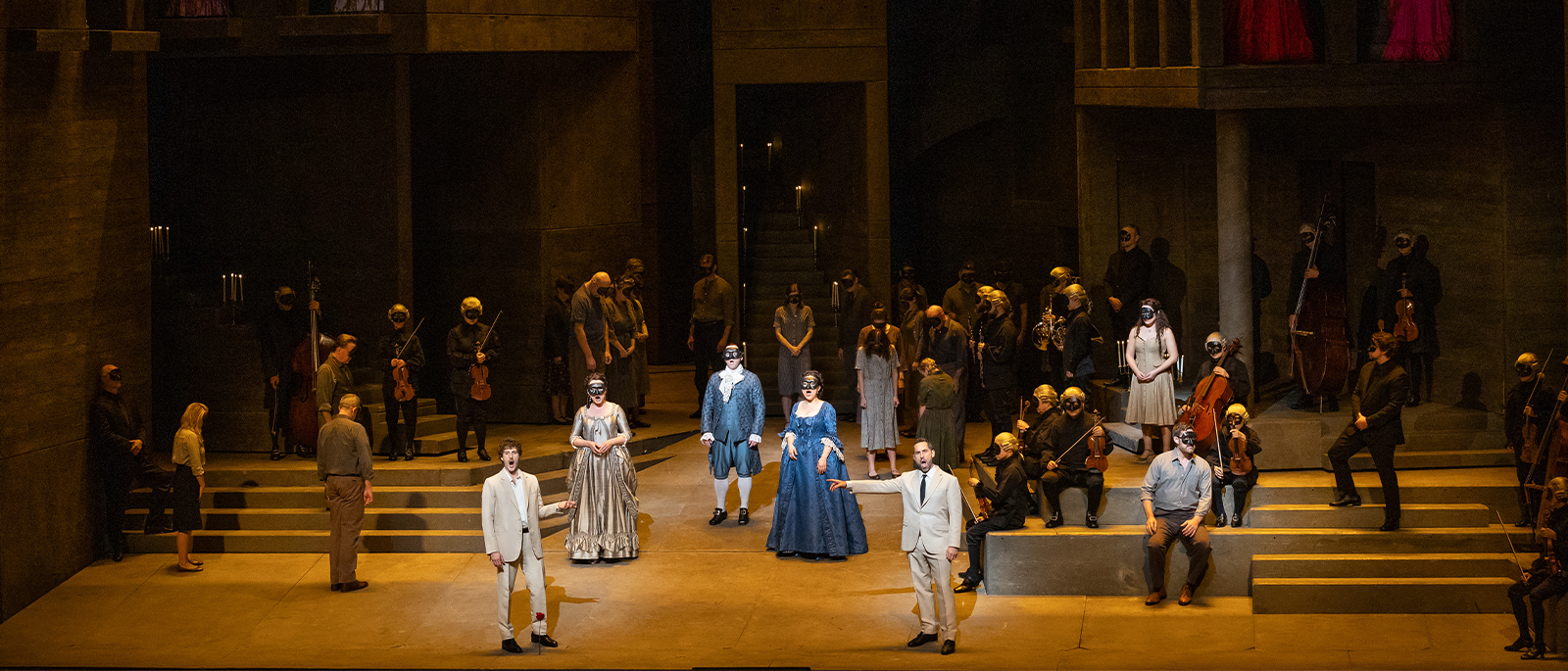 Production photo of The Metropolitan Opera's Don Giovanni. 
