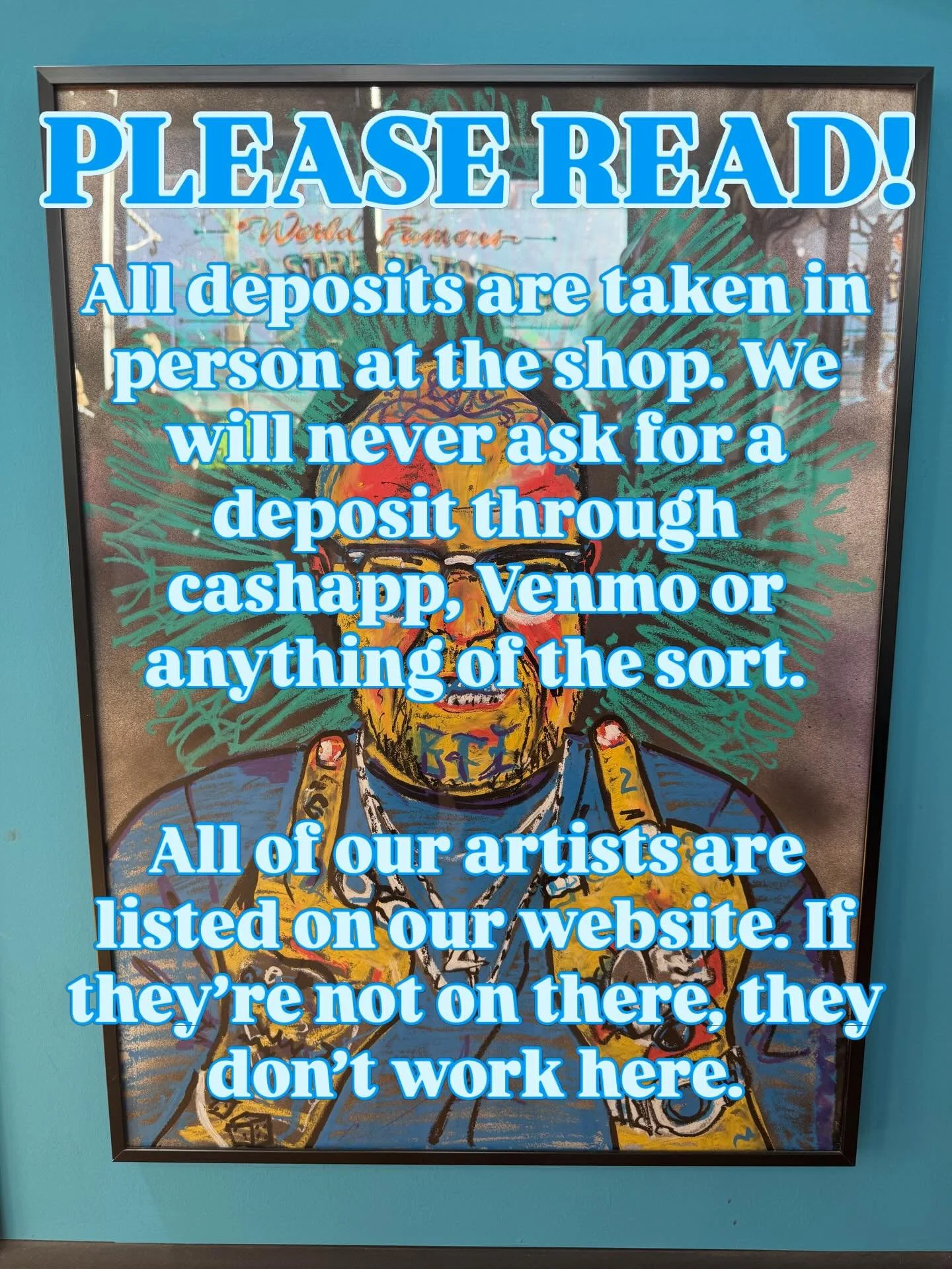 It&rsquo;s probably too good to be true. Never be fooled. 

#tattooshop #tattoo #important #pleaseread