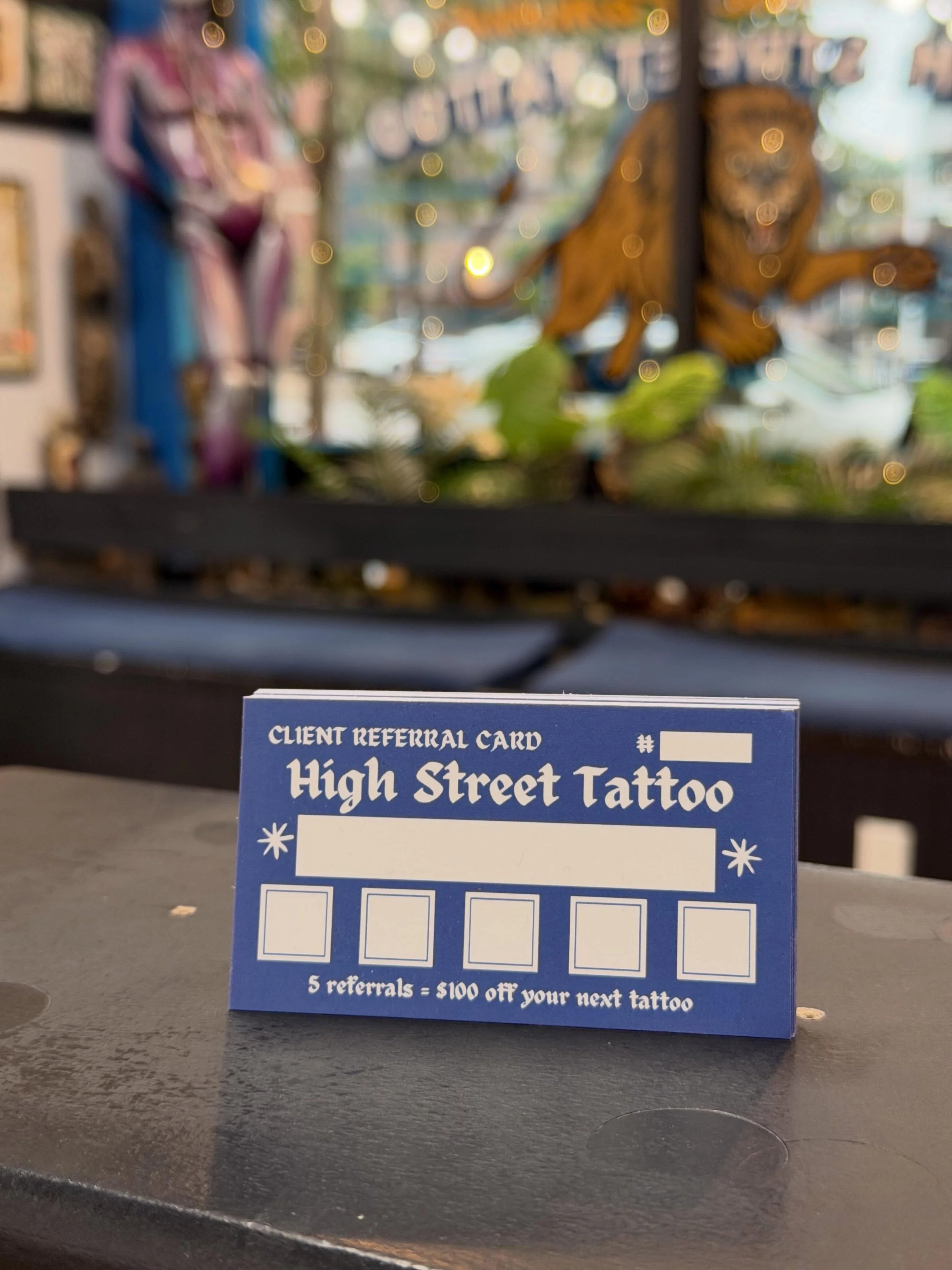 It&rsquo;s been a minute since we talked about our referral program, so let&rsquo;s talk about it.

- get a tattoo with us 
- tell the manager at the front desk that you want to sign up!
- show all your friends and family your cool tattoo
- tell them