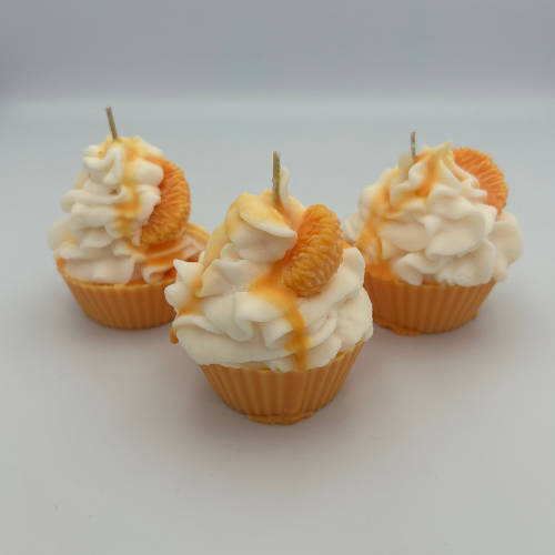 Orange Creamsicle Cupcake Candle