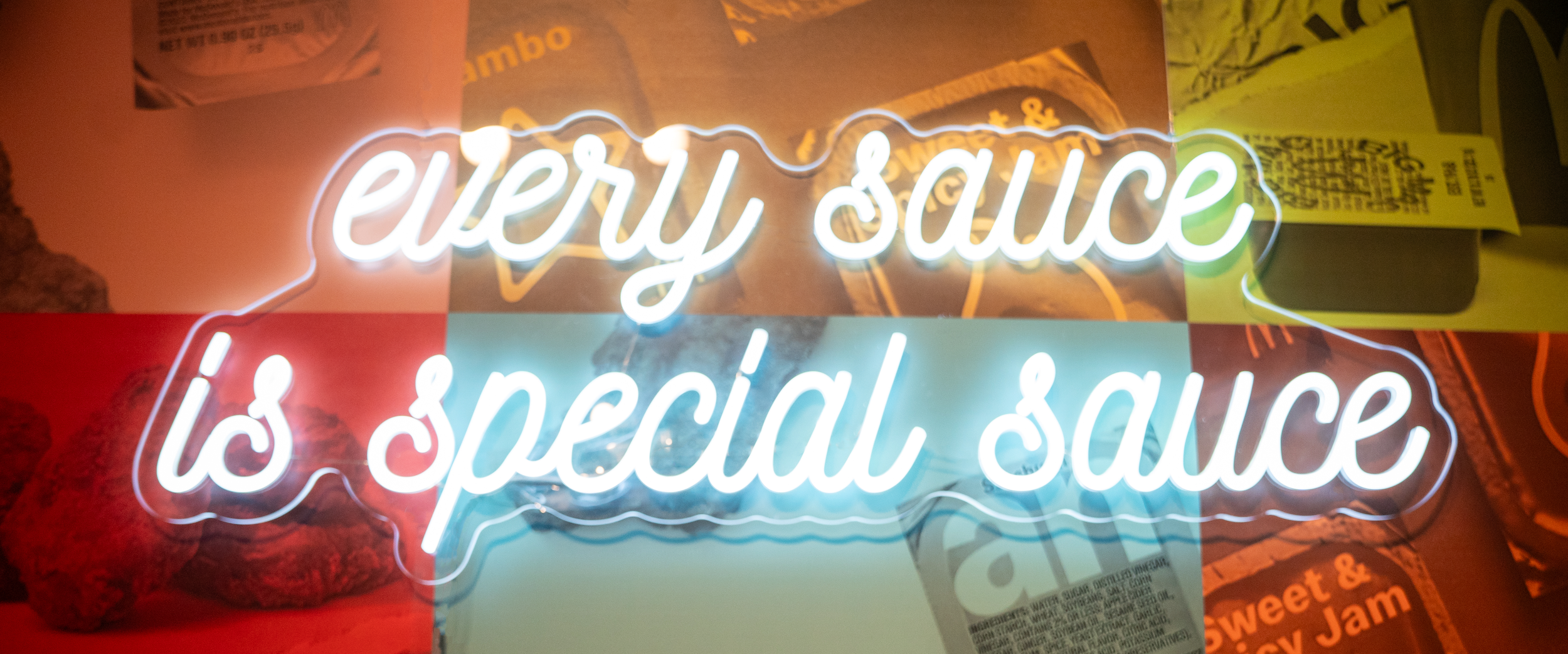 Neon Sign from McDonald's Sauce Drawer Activation