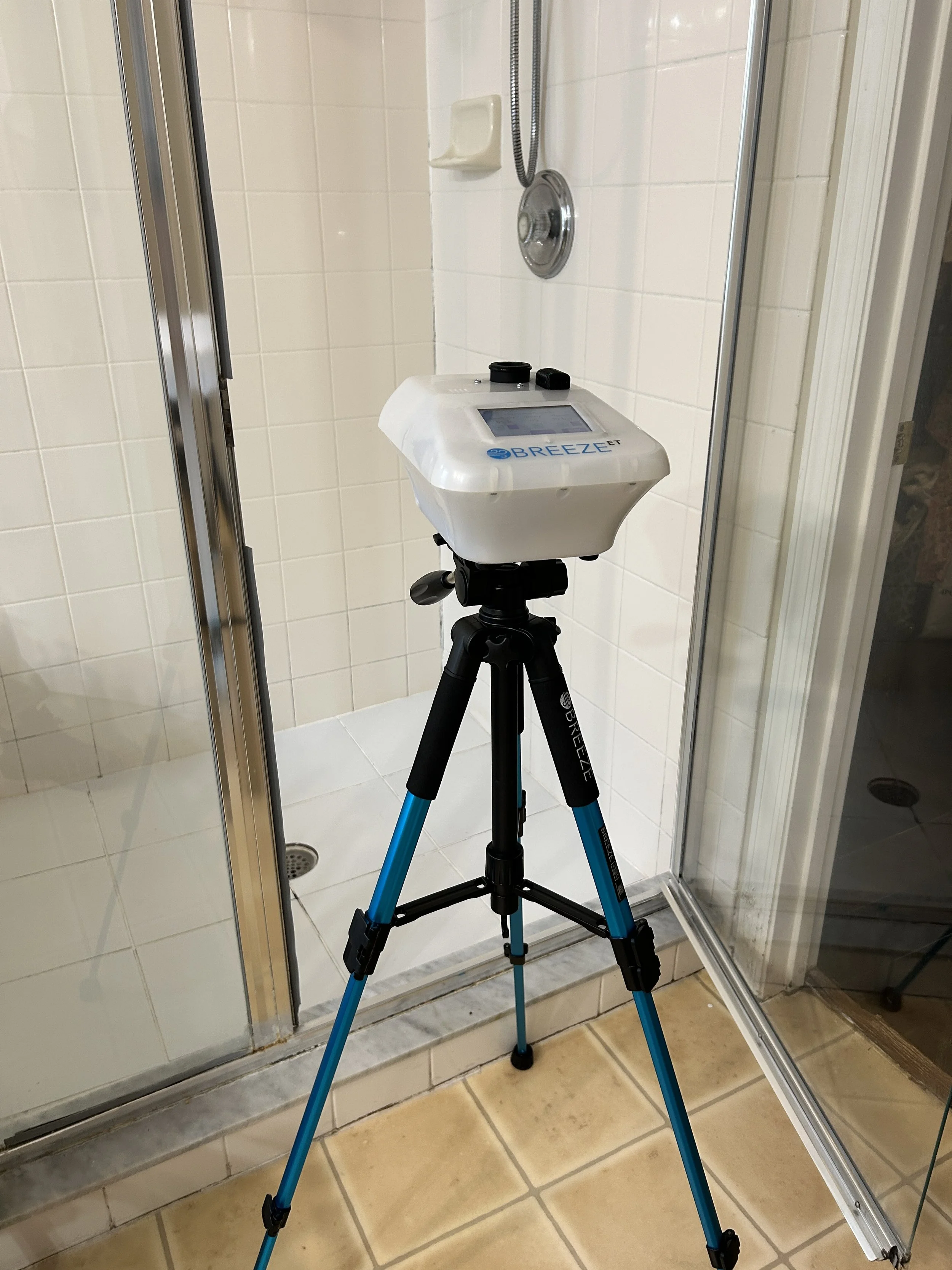 Photo of an air quality test in Longwood