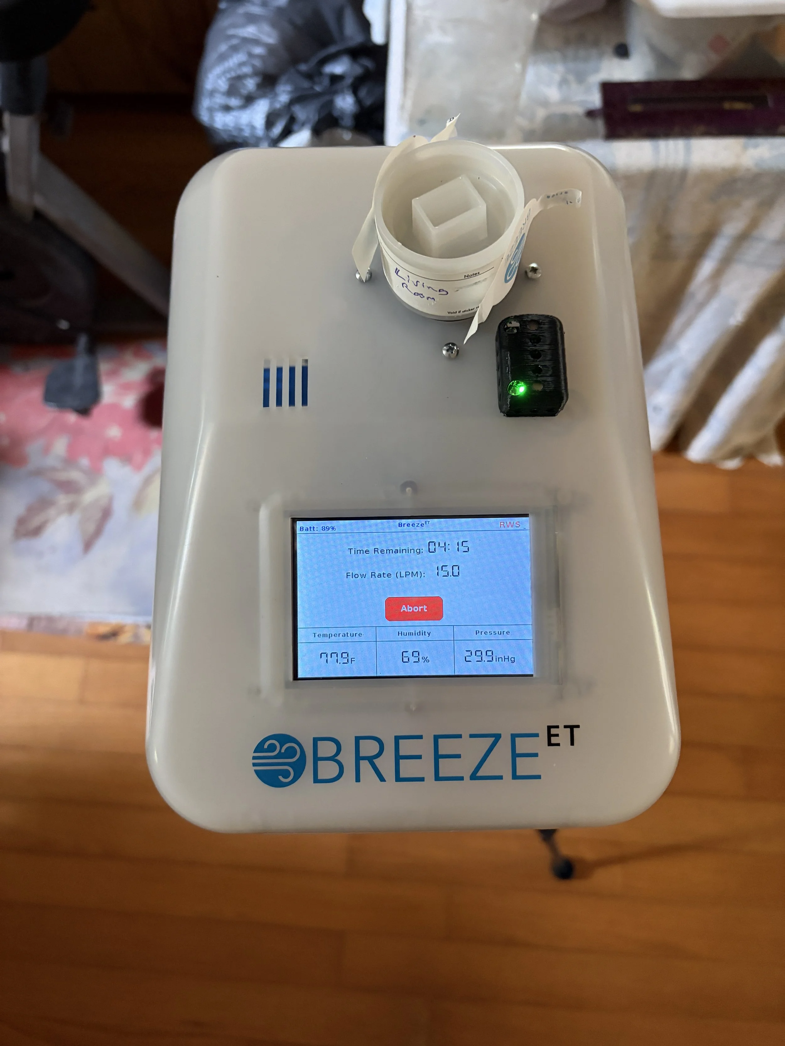 Photo of an air quality test in Winter Springs