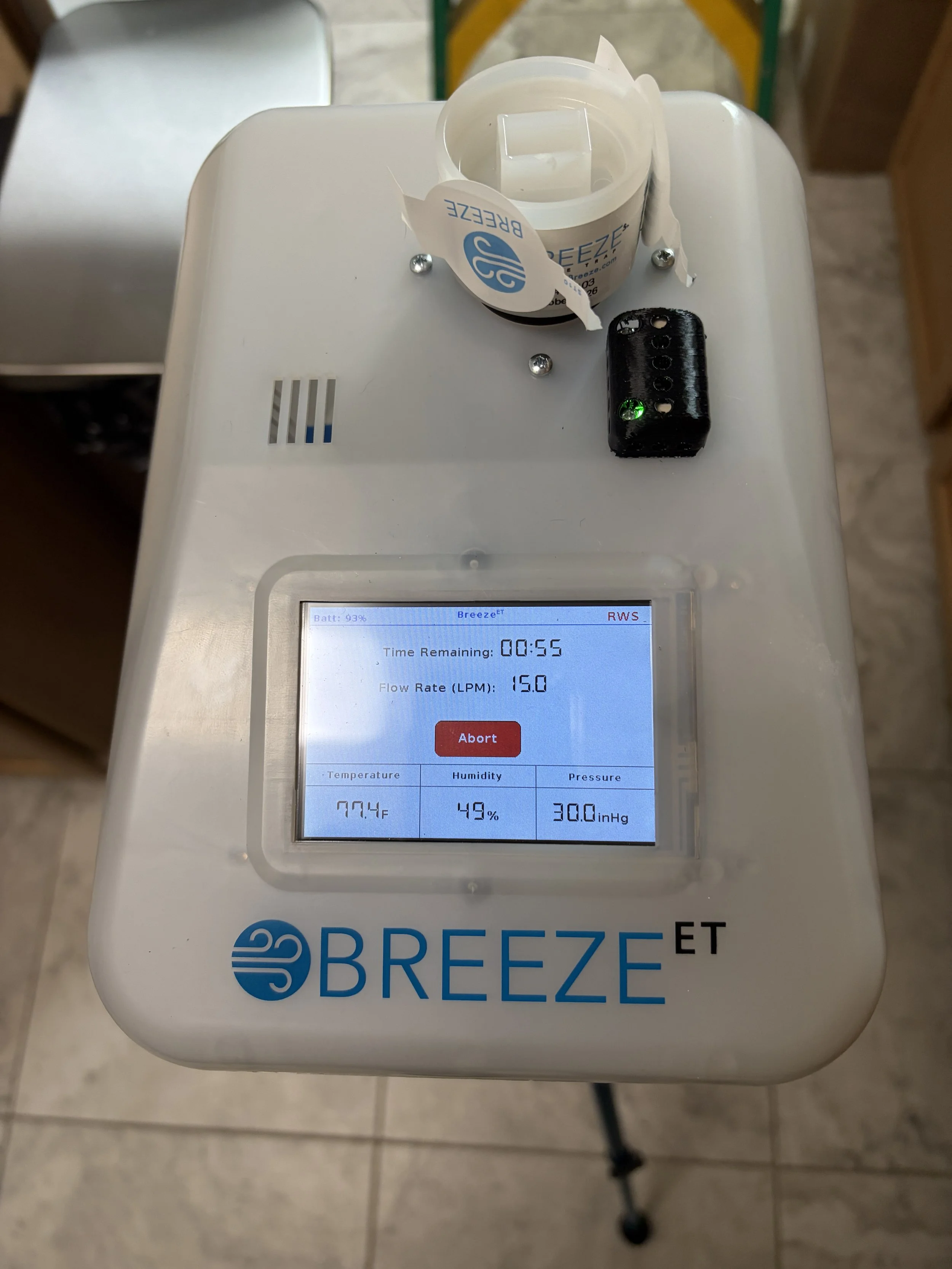 Photo of an air quality test in Daytona Beach