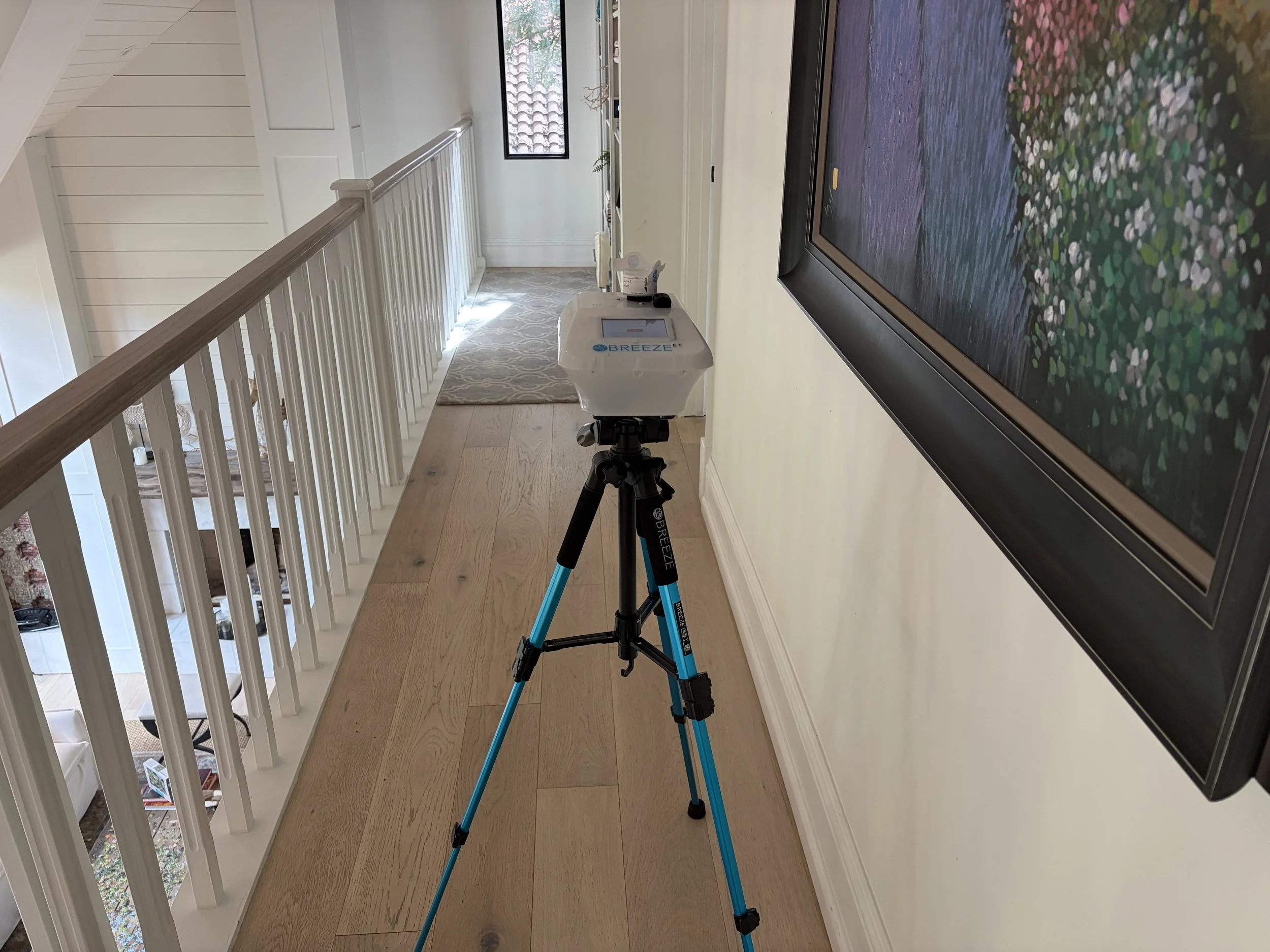 Air quality testing during mold inspection in Sanford