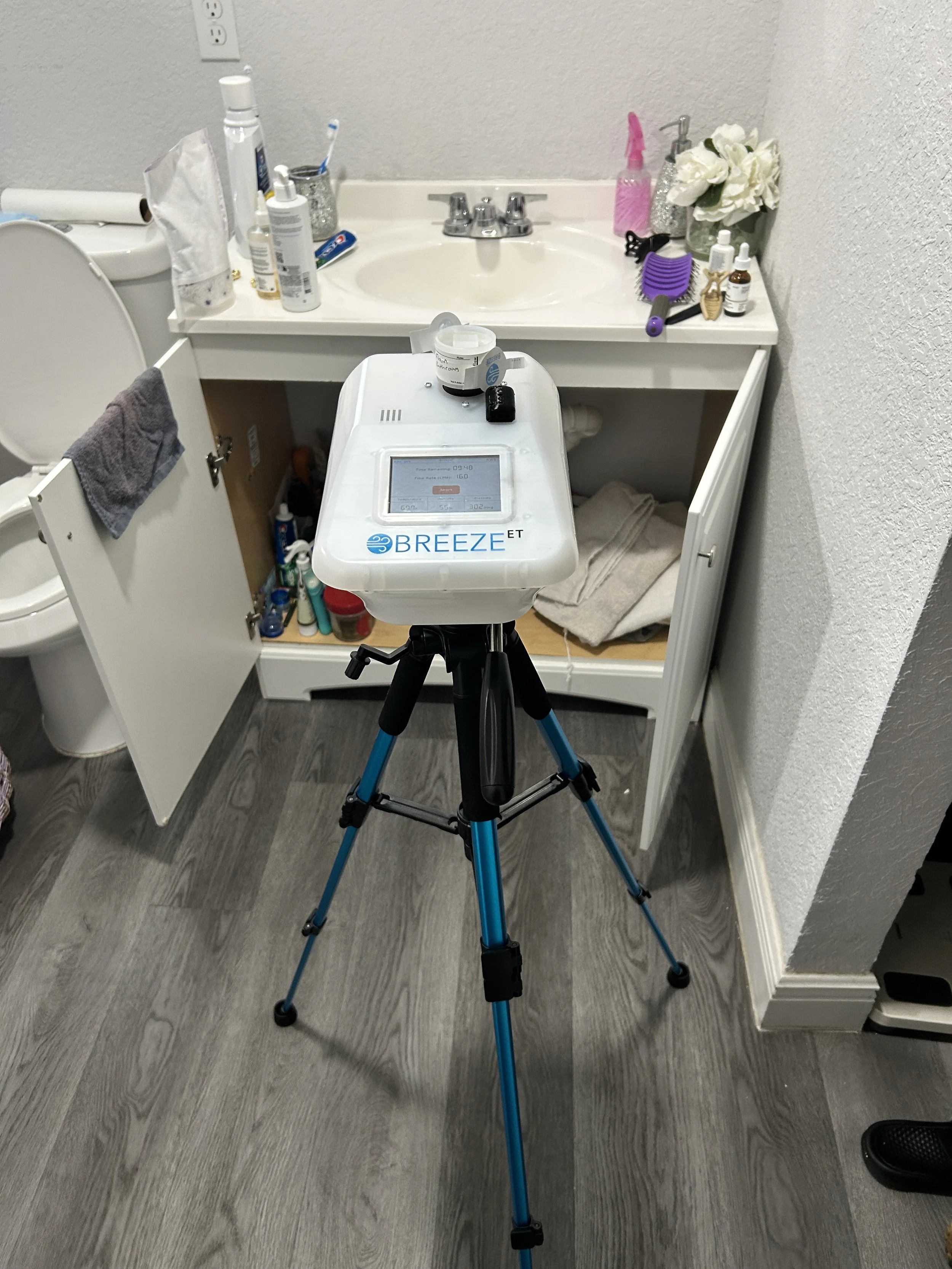 Air quality sample taken on a mold inspection in Lake Mary