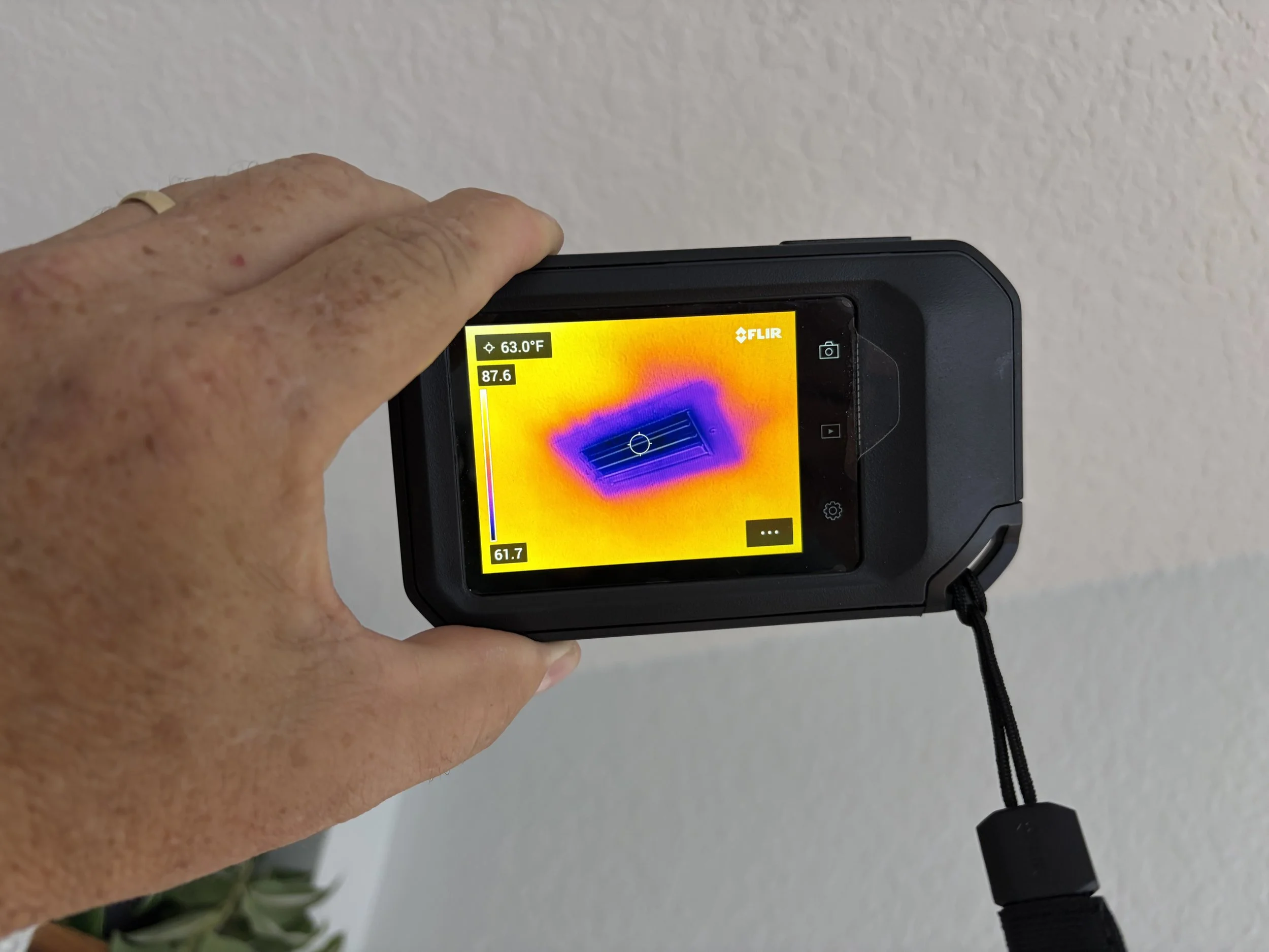Photo of thermal camera on a mold inspection in Debary