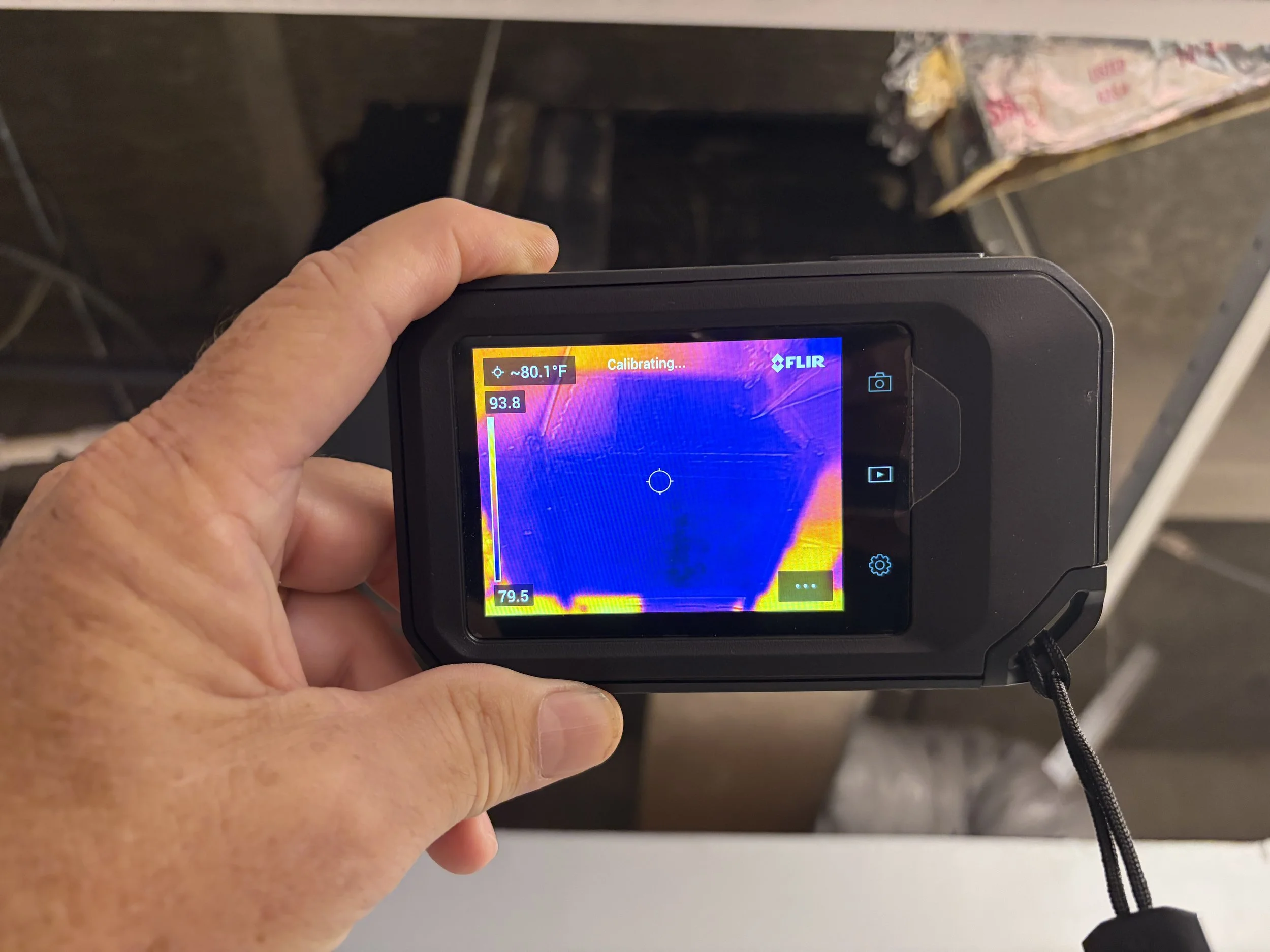 Thermal image during mold inspection in Altamonte Springs