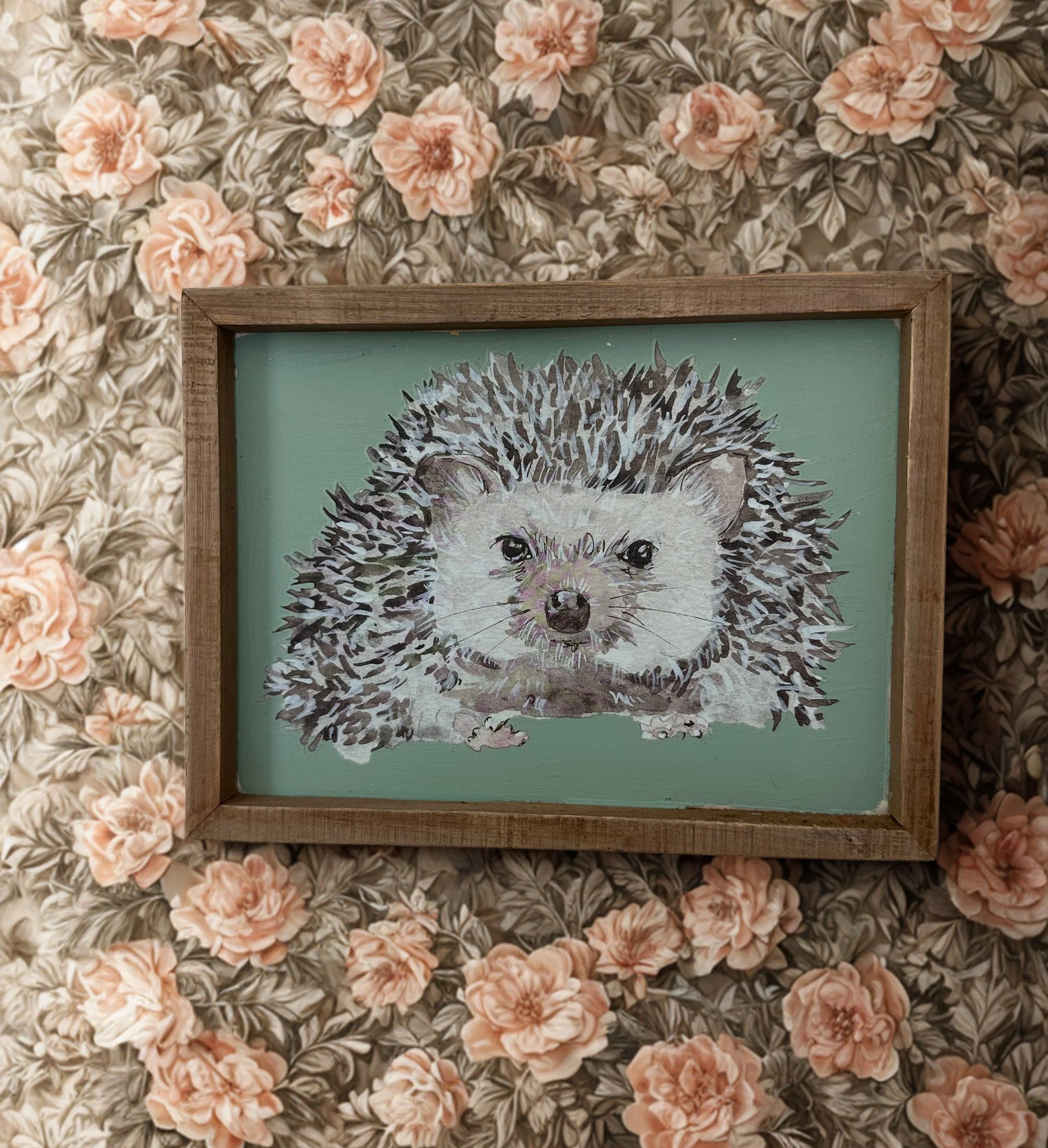 Hedge Hog Framed Art