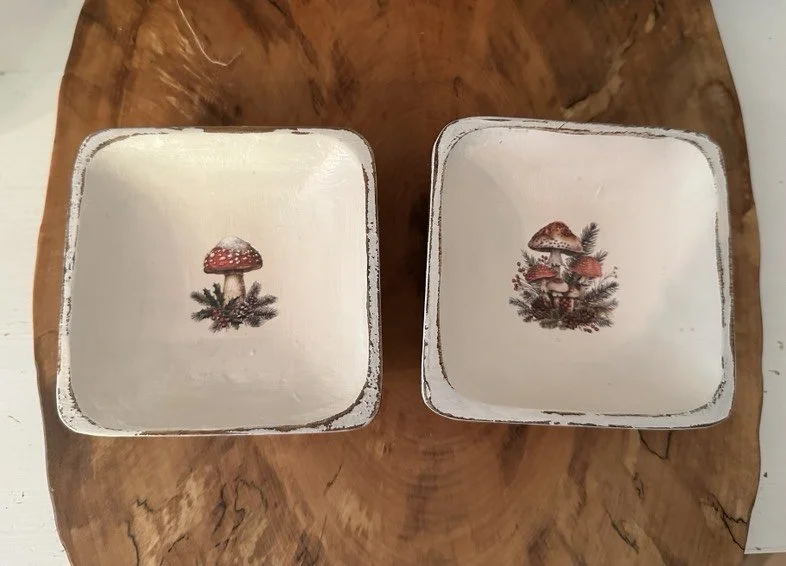 Upcycled Vintage Small Wooden Trays