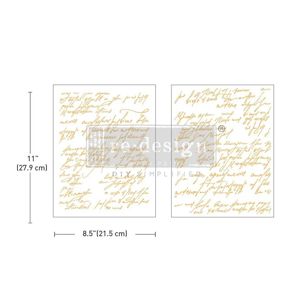 Middy Foil Transfers® Kacha – Shimmering Script – 2