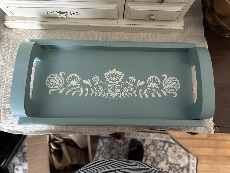 Vintage Solid Wood Tray