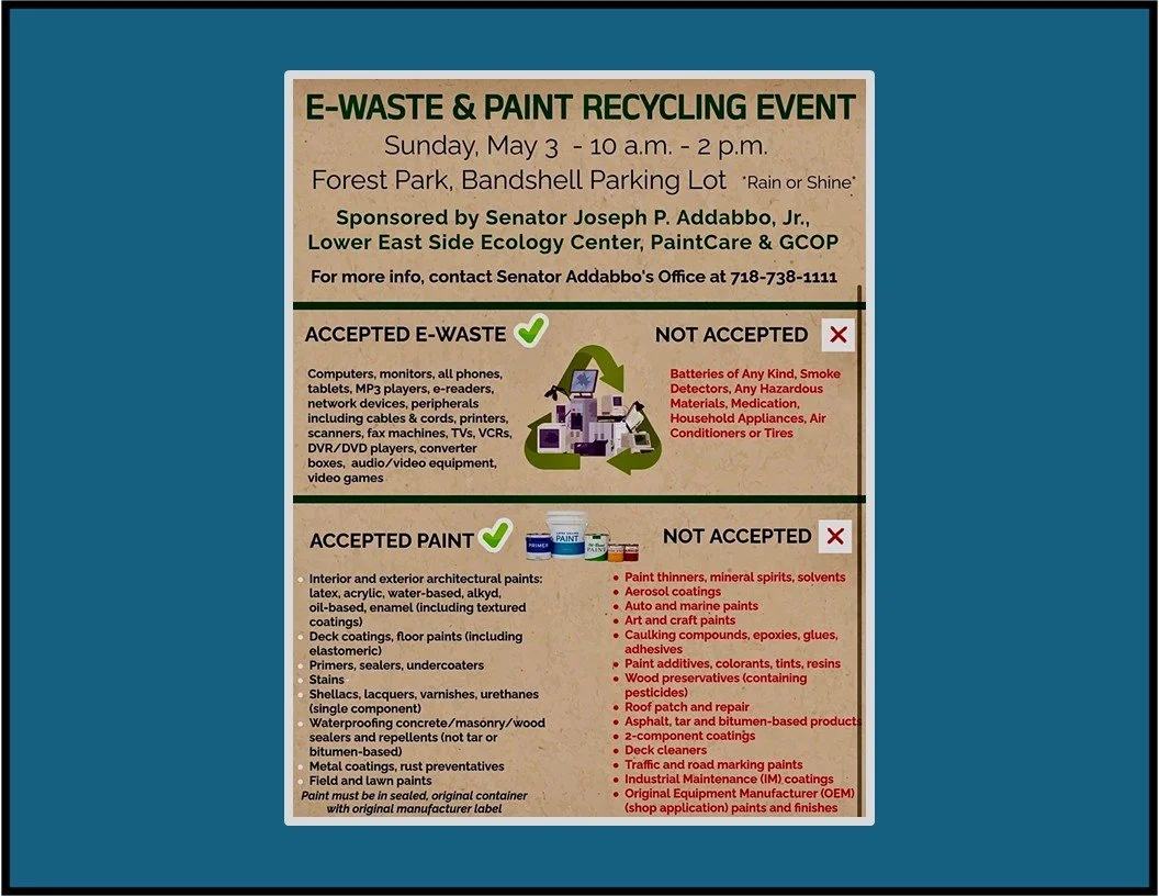 Spring E-Waste &amp; Paint Recycling Event