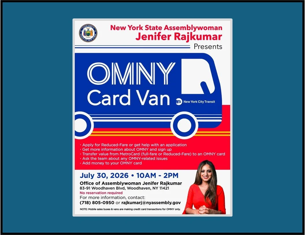 OMNY Van at Assembly Member Rajkumar's Office 