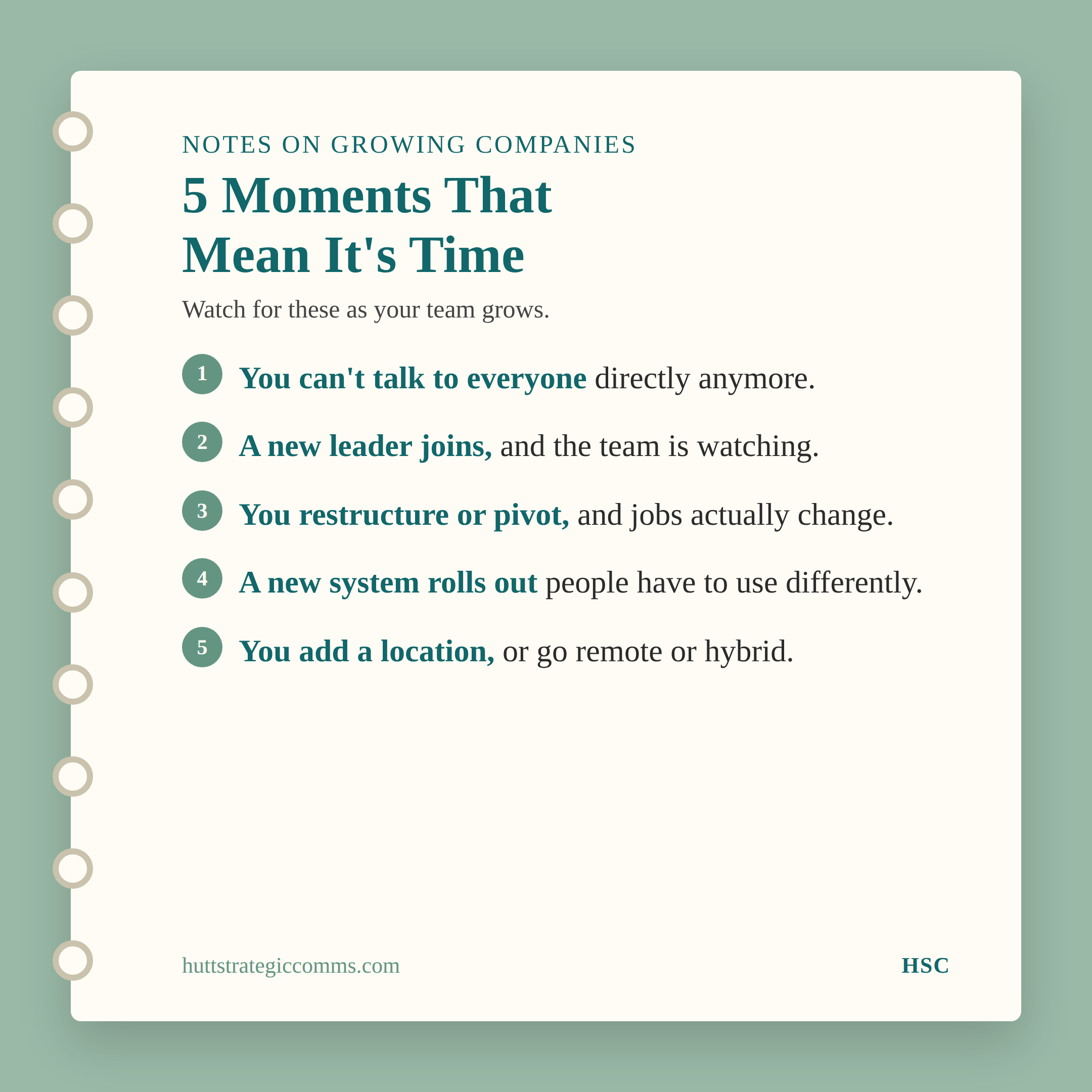 When Does a Growing Company Need a Communications Strategy?