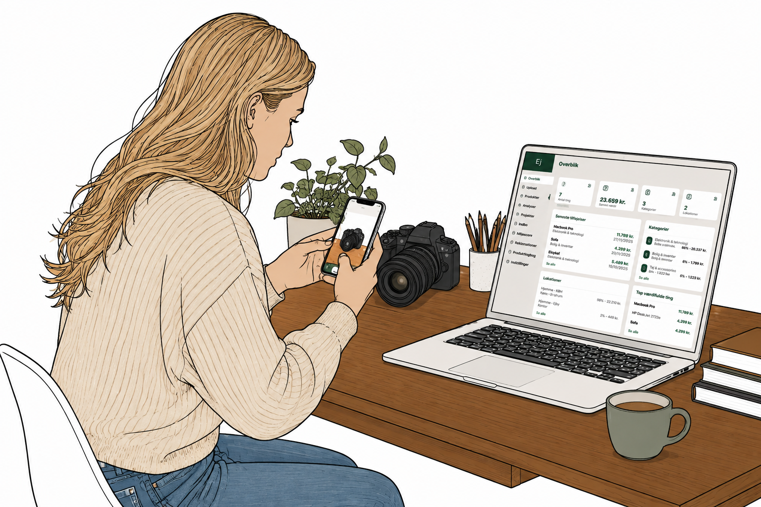 Ny dansk indbo app skal give dig styr på alt det, du ejer