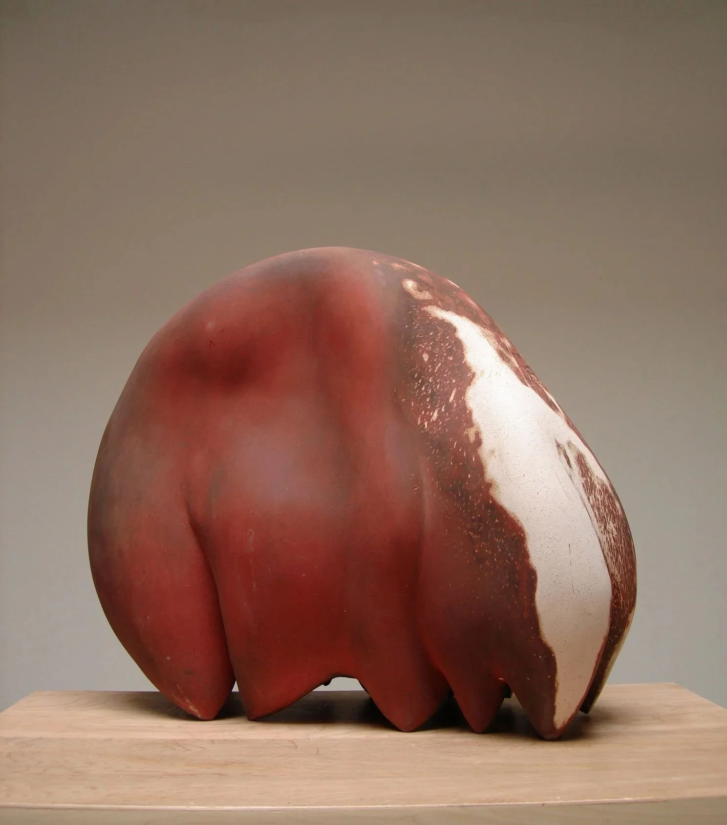  Bovine  26 x 26 x 12 inches, 2006 Slip, oxide, earthenware