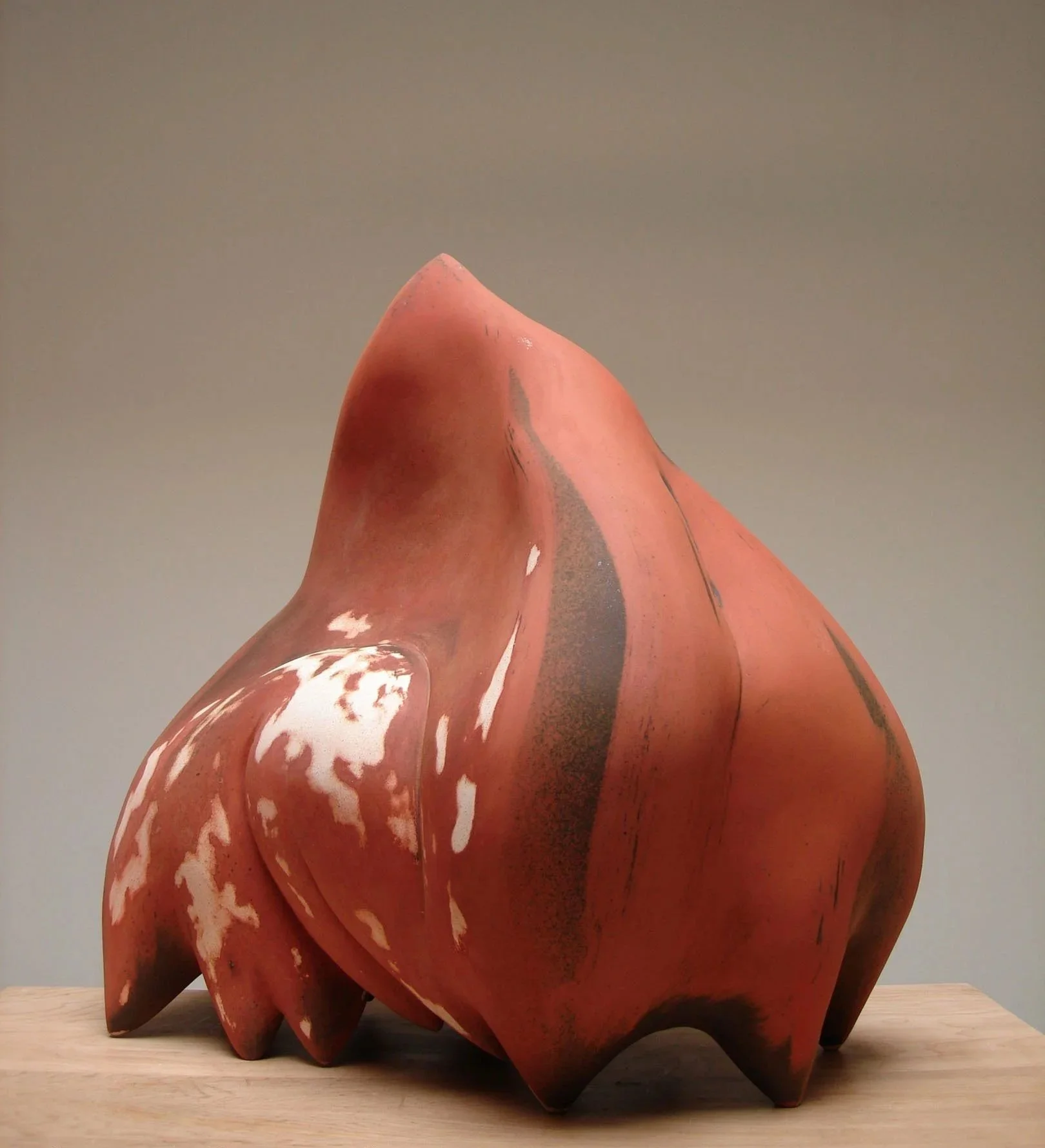  Heart of the Yam (view 2)  26 x 26 x 14 inches, 2006 Earthenware, oxide, slip