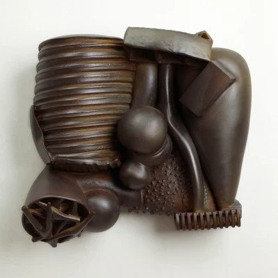  Thomas Evans  20 x 18 x 6 inches, 2009 Earthenware, graphite, acrylic, wood