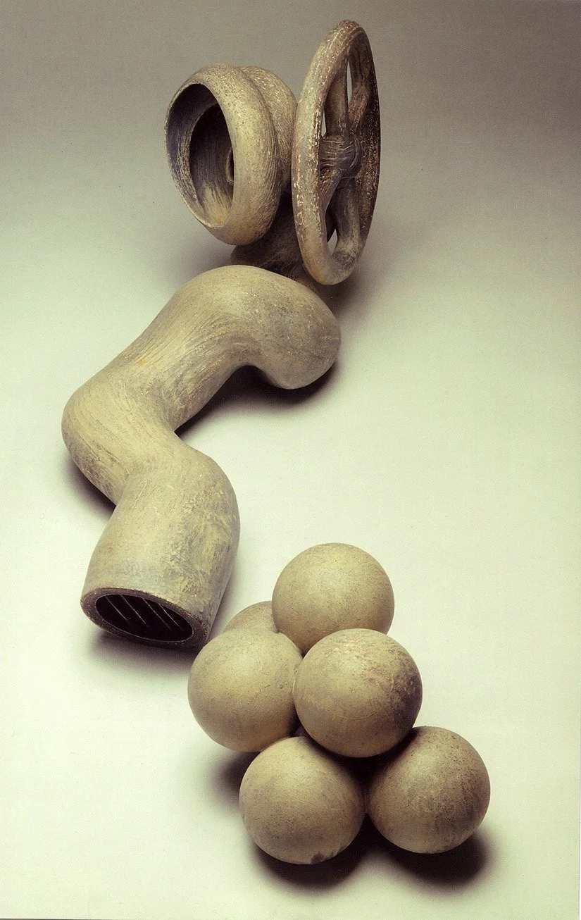  Breathe  12 x 50 x 20 inches, 1997 Earthenware
