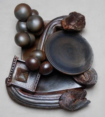  Marylou Furcron  26 x 24 x 7 inches, 2009 Earthenware and graphite
