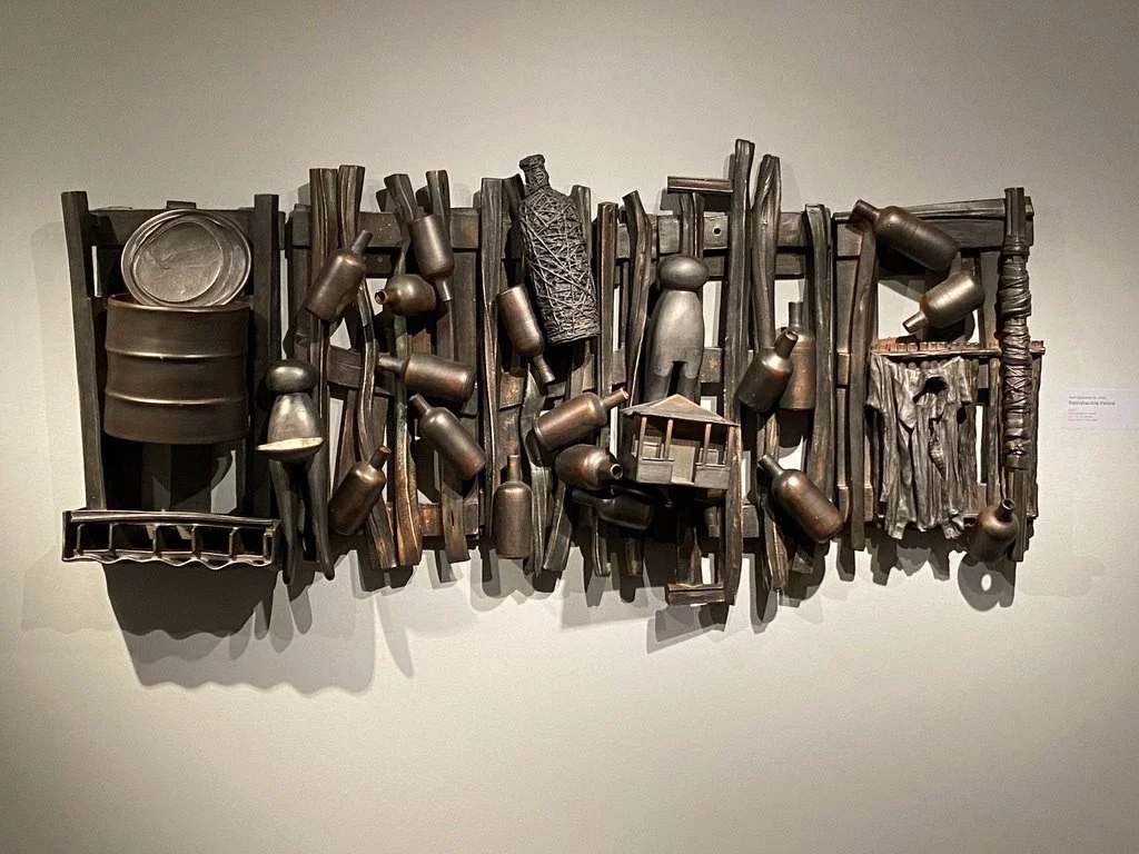  Ramshackle Fence  30 x 75 x 9 inches, 2008–2012 Earthenware, graphite, acrylic