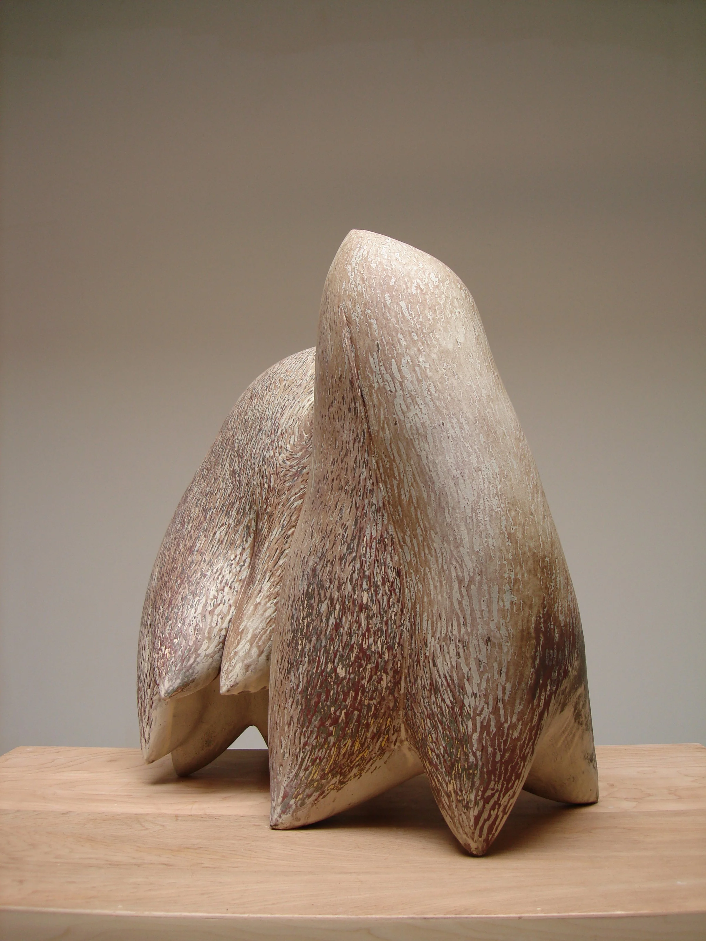  Merge (view 3)  26 x 24 x 15 inches, 2006 Earthenware, slip, oxide