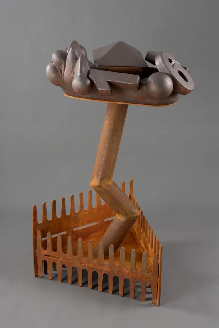  Pearl Fryar (view 2)  46 inches, 2014 Clay, steel, graphite