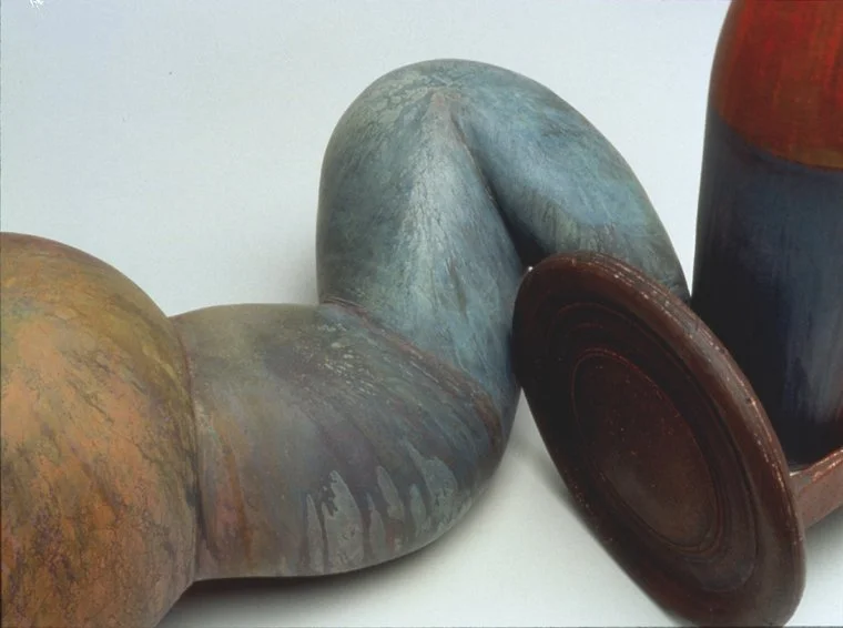  Push/Pull (detail)  27 x 32 x 19 inches, 1997 Acrylic over clay